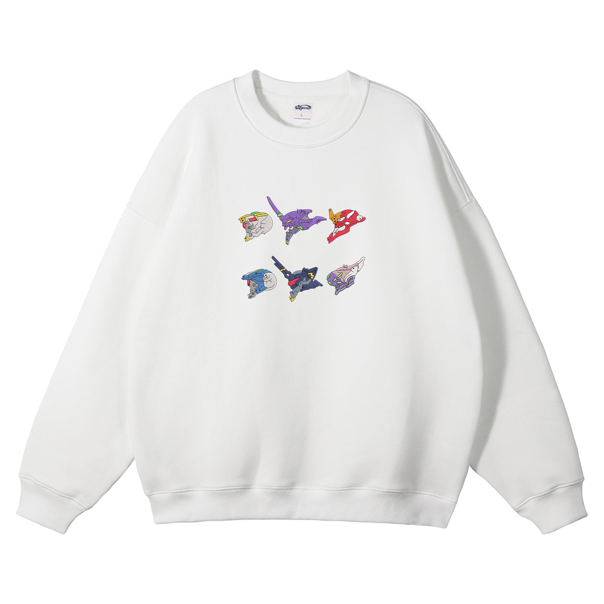 Neon Genesis Evangelion Embroidered Crewneck Sweatshirt
