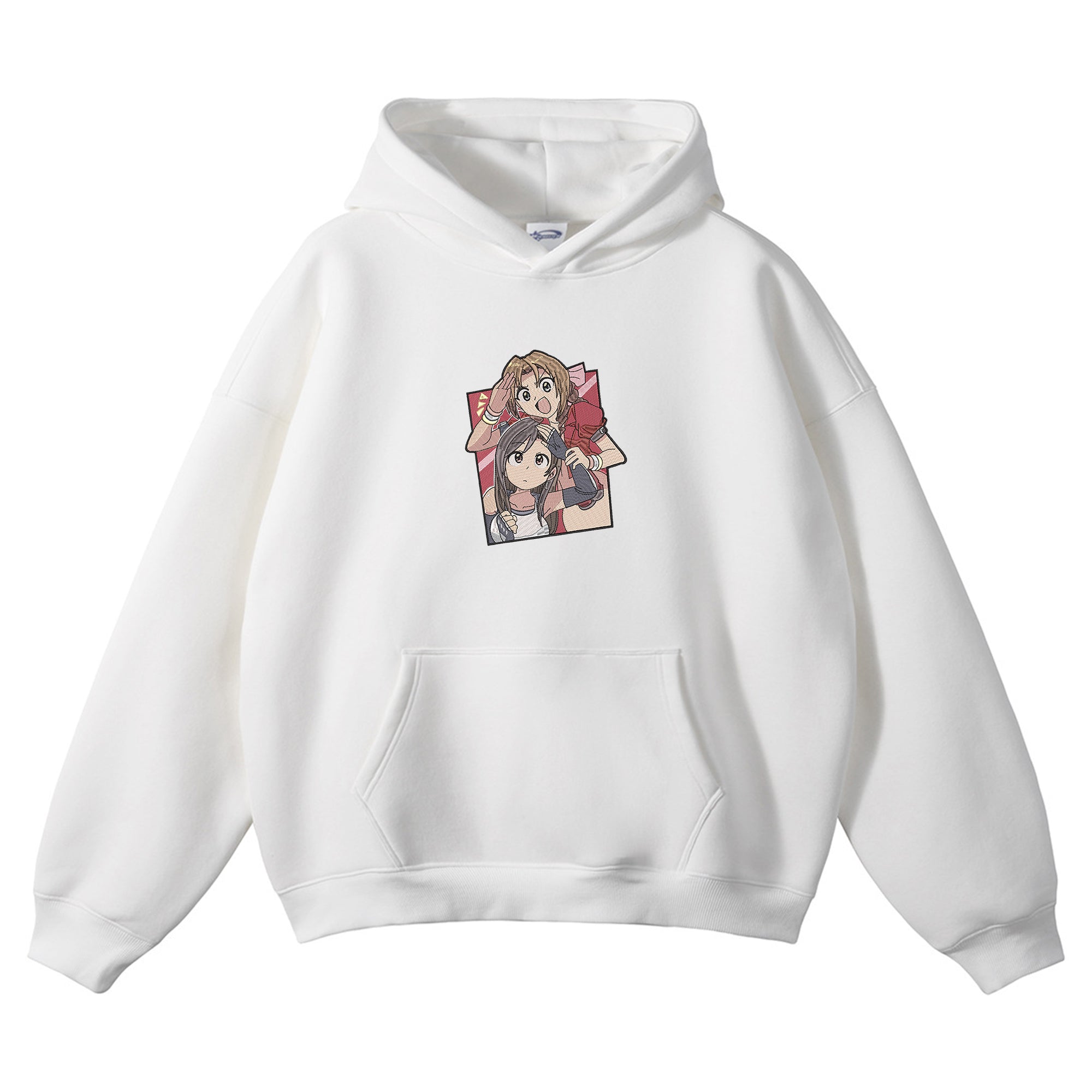 Aerith Tifa Embroidered Hoodie