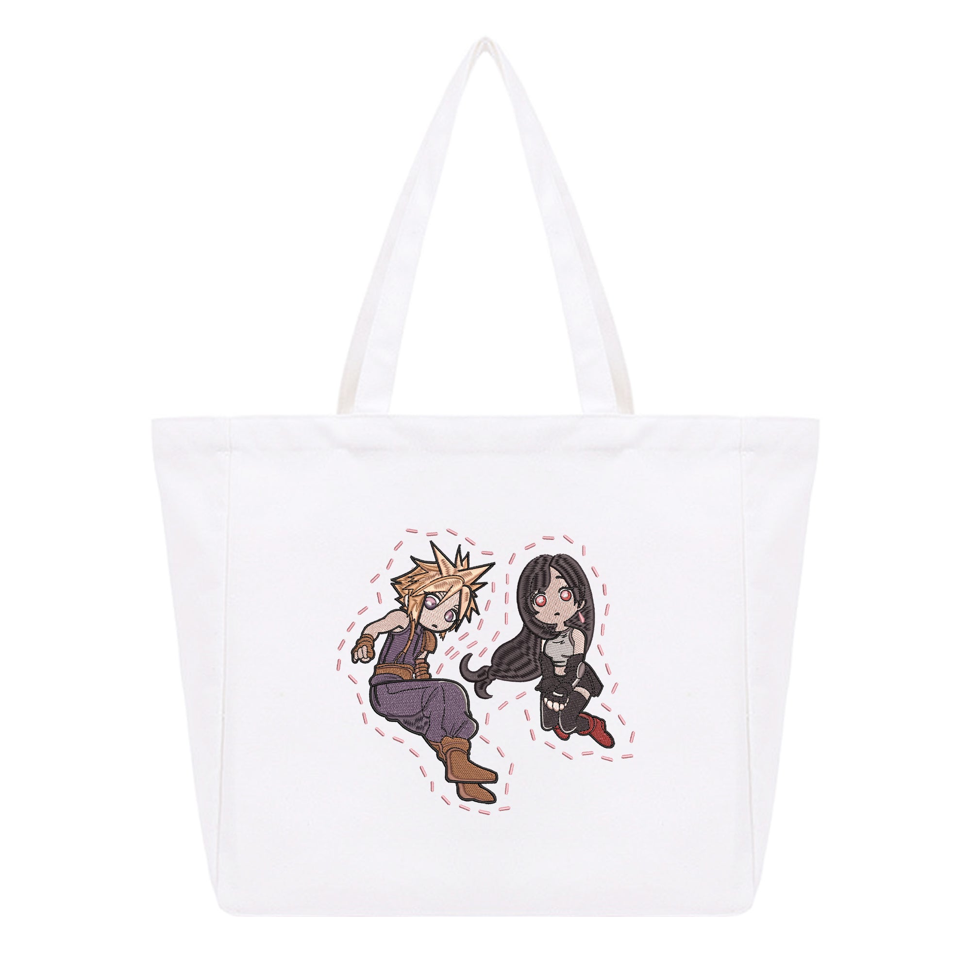 Cloud Tifa Embroidery Cotton Tote Bag