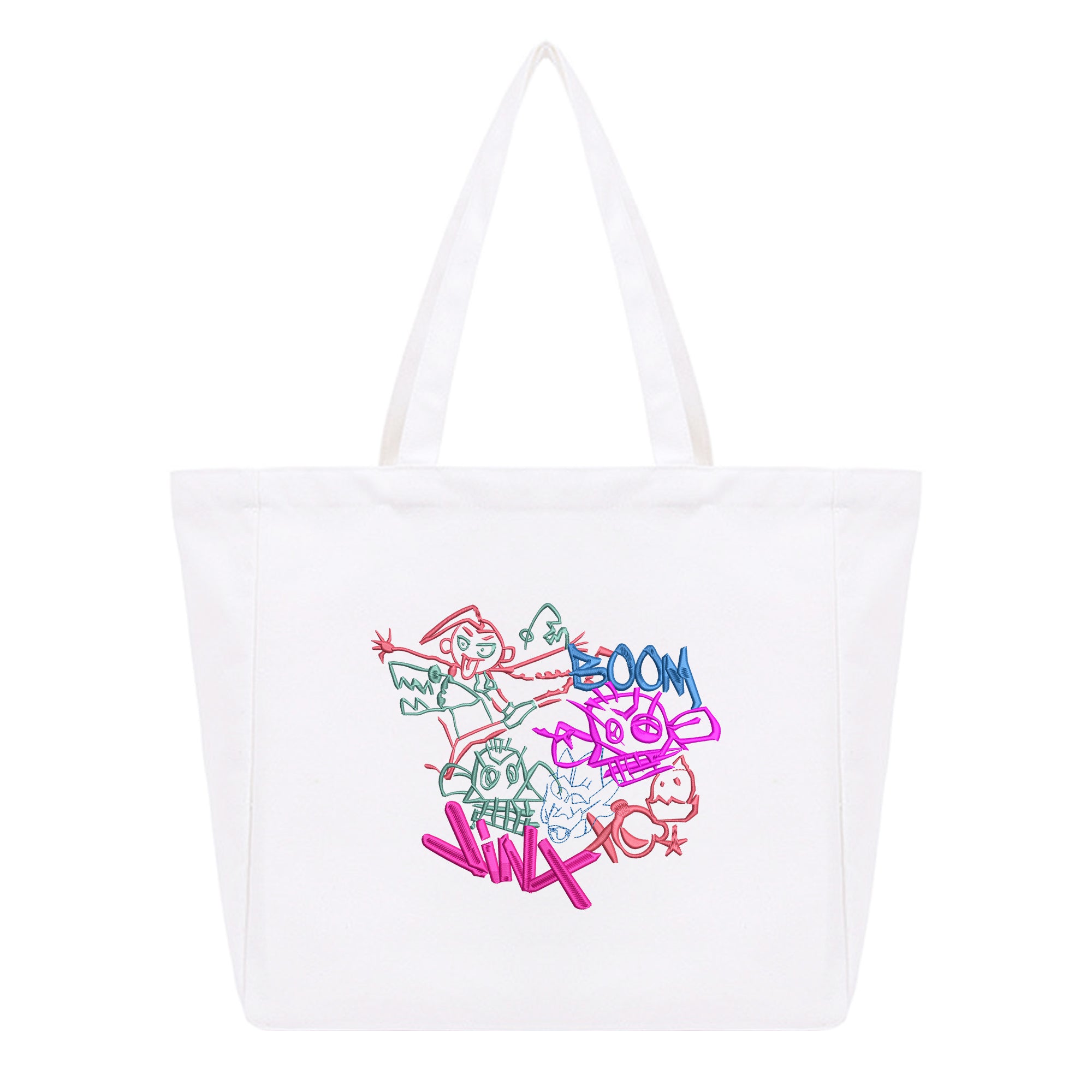 Jinx Embroidery Cotton Tote Bag