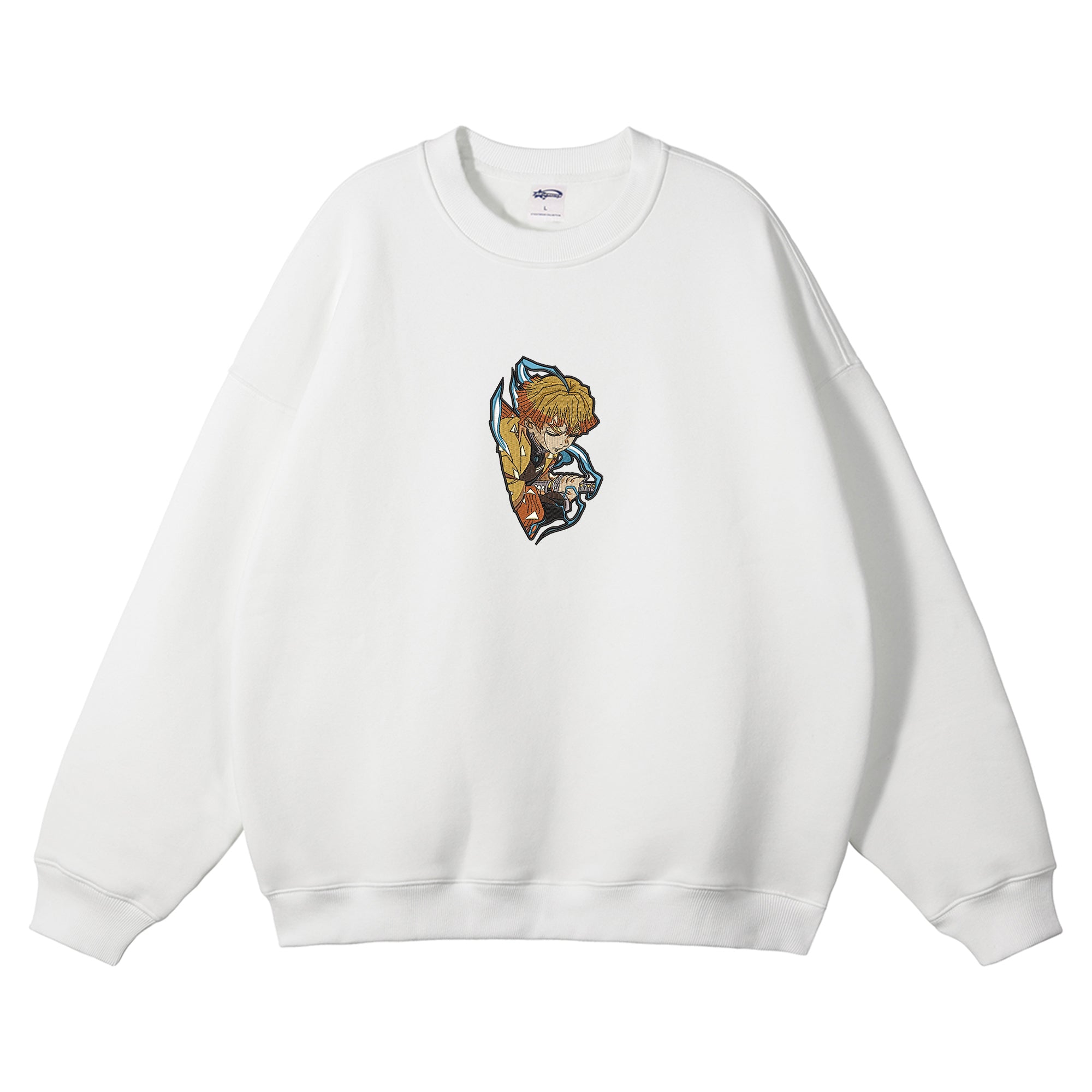 Agatsuma Zenitsu Embroidered Crewneck Sweatshirt