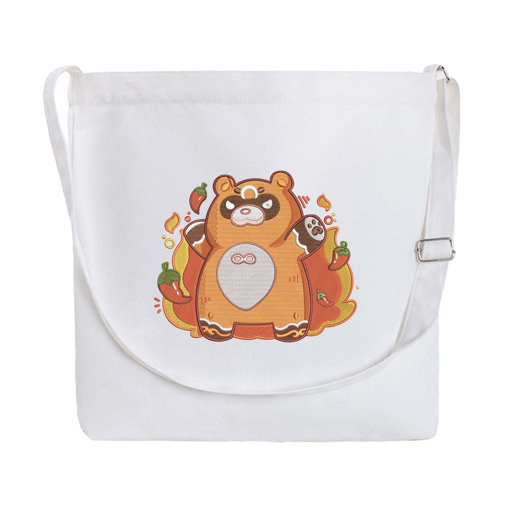 Guoba Embroidery Cotton Crossbody Bag