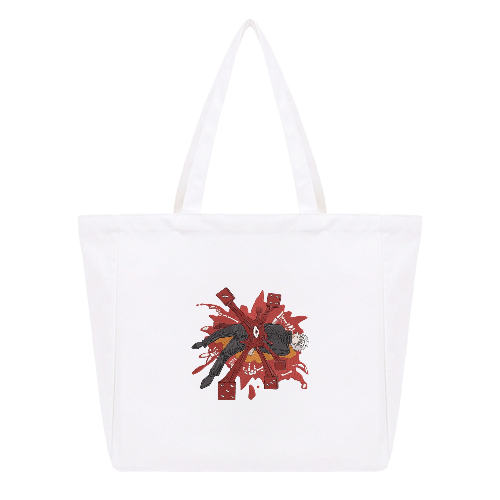Gojo Satoru Embroidery Cotton Tote Bag