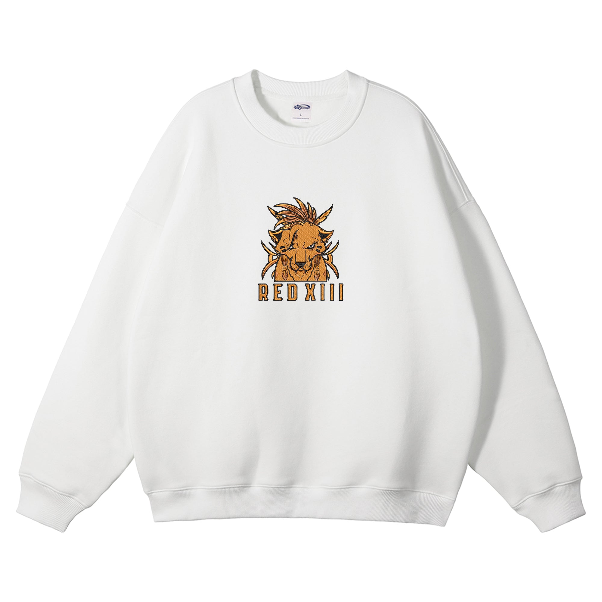 Red XIII Embroidered Crewneck Sweatshirt