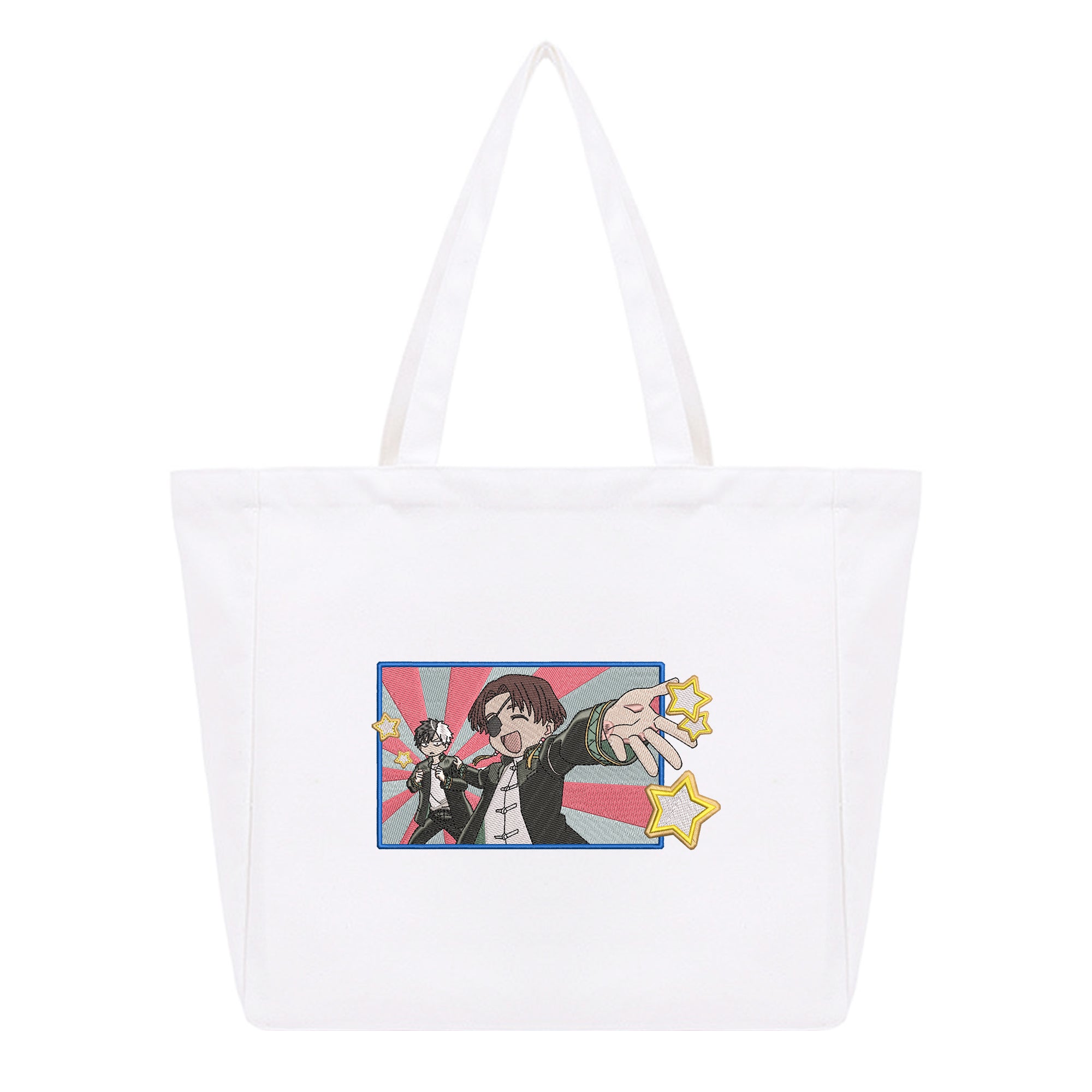 Sakura Haruka Hayato Suo Embroidery Cotton Tote Bag