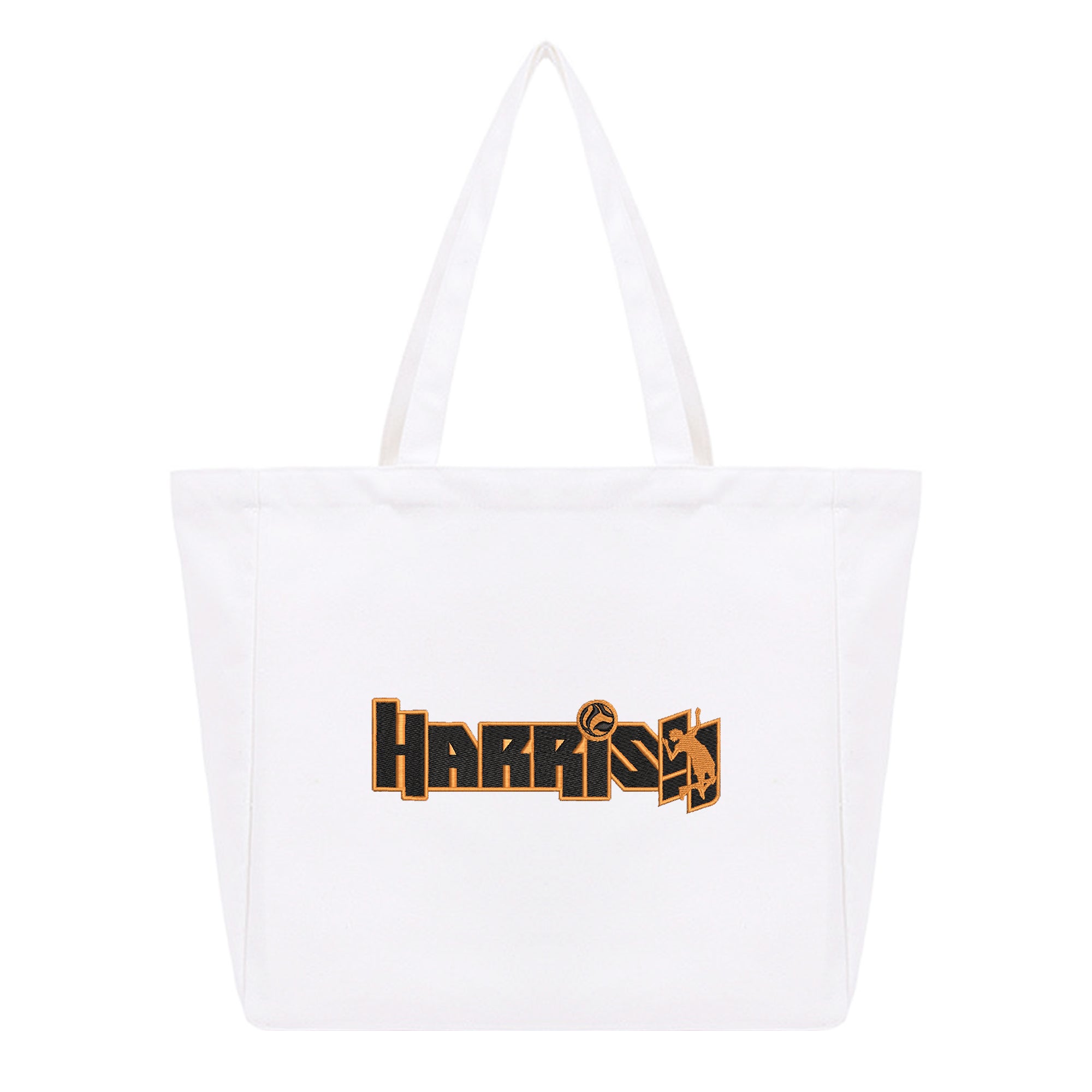 Personalized Anime Font Embroidered Cotton Tote Bag