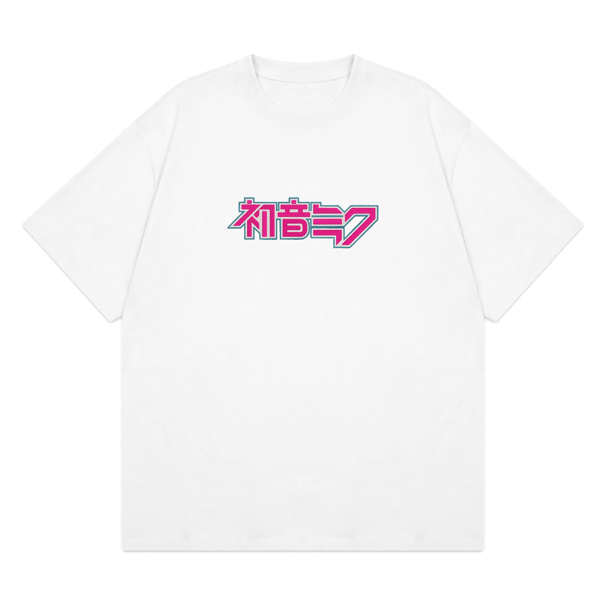 Personalized Anime Font Embroidered T-Shirt