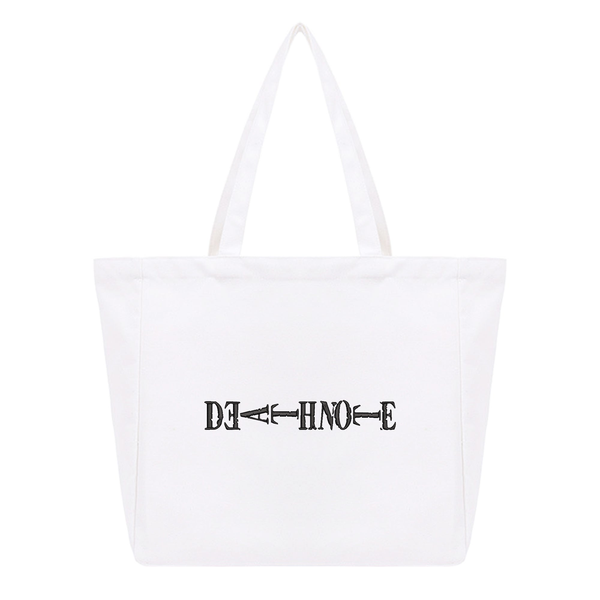 Personalized Anime Font Embroidered Cotton Tote Bag