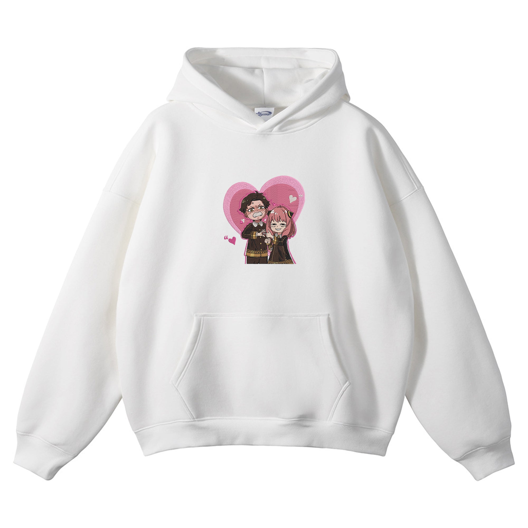 Anya Forger Damian Desmond Embroidered Hoodie