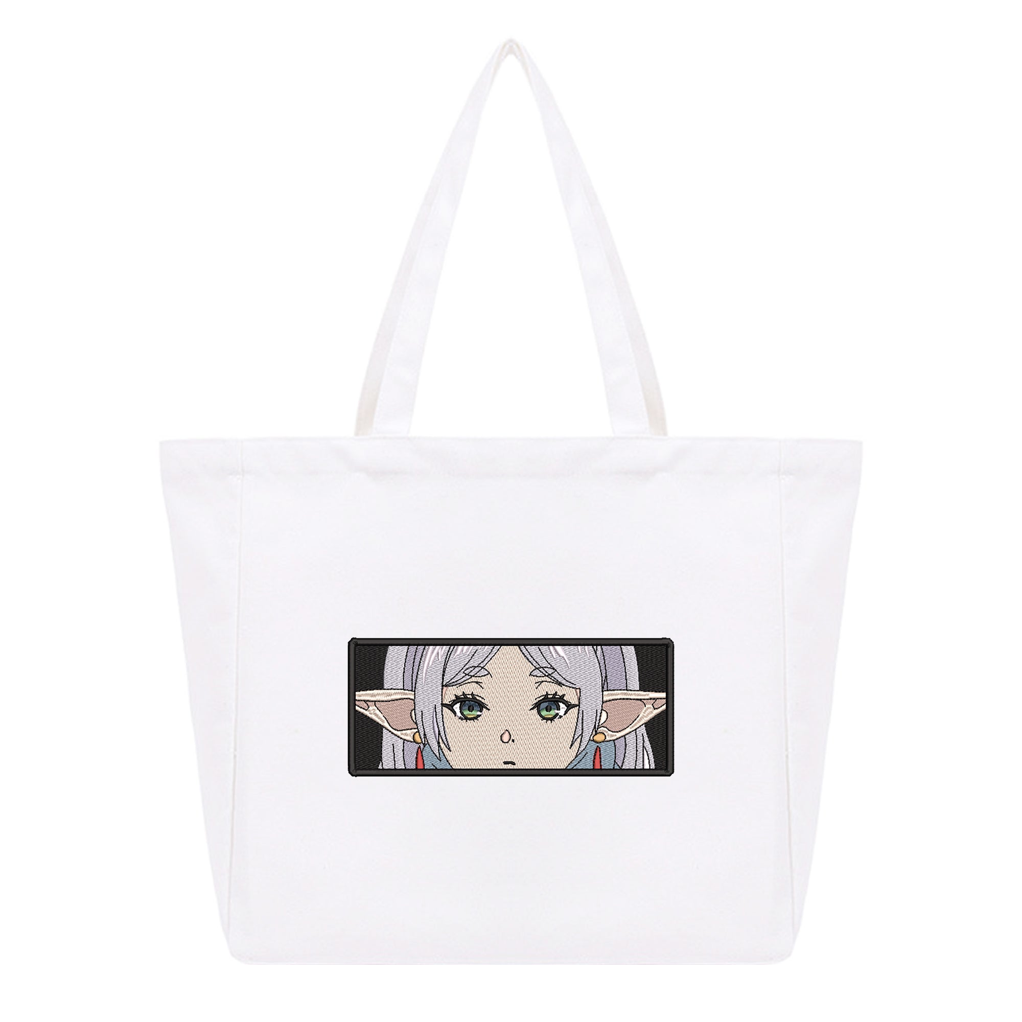 Frieren Embroidery Cotton Tote Bag