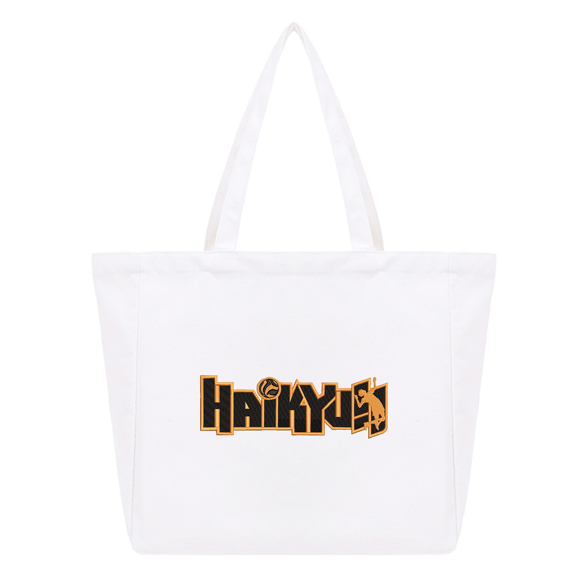 Personalized Anime Font Embroidered Cotton Tote Bag