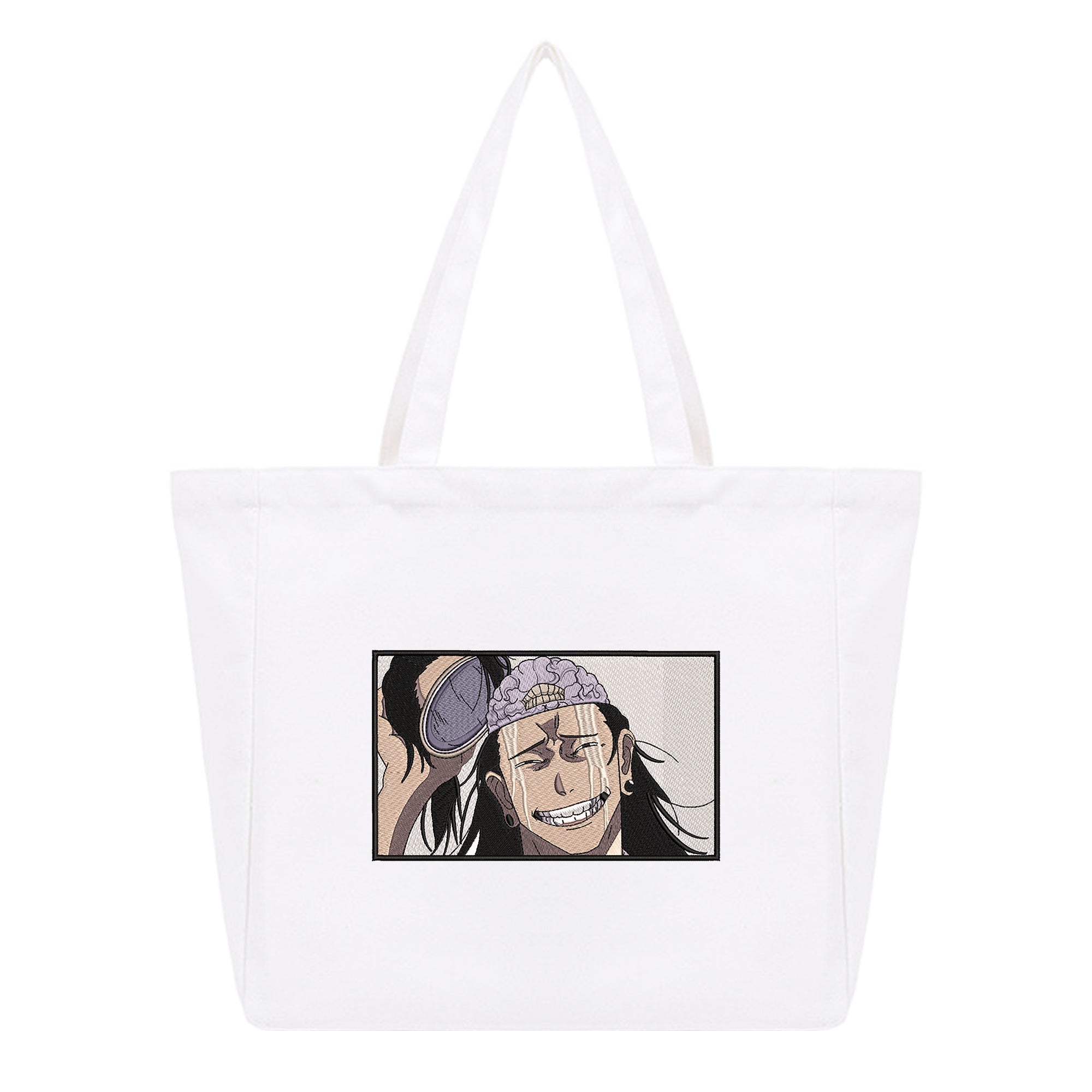 Kenjaku Geto Suguru Embroidery Cotton Tote Bag