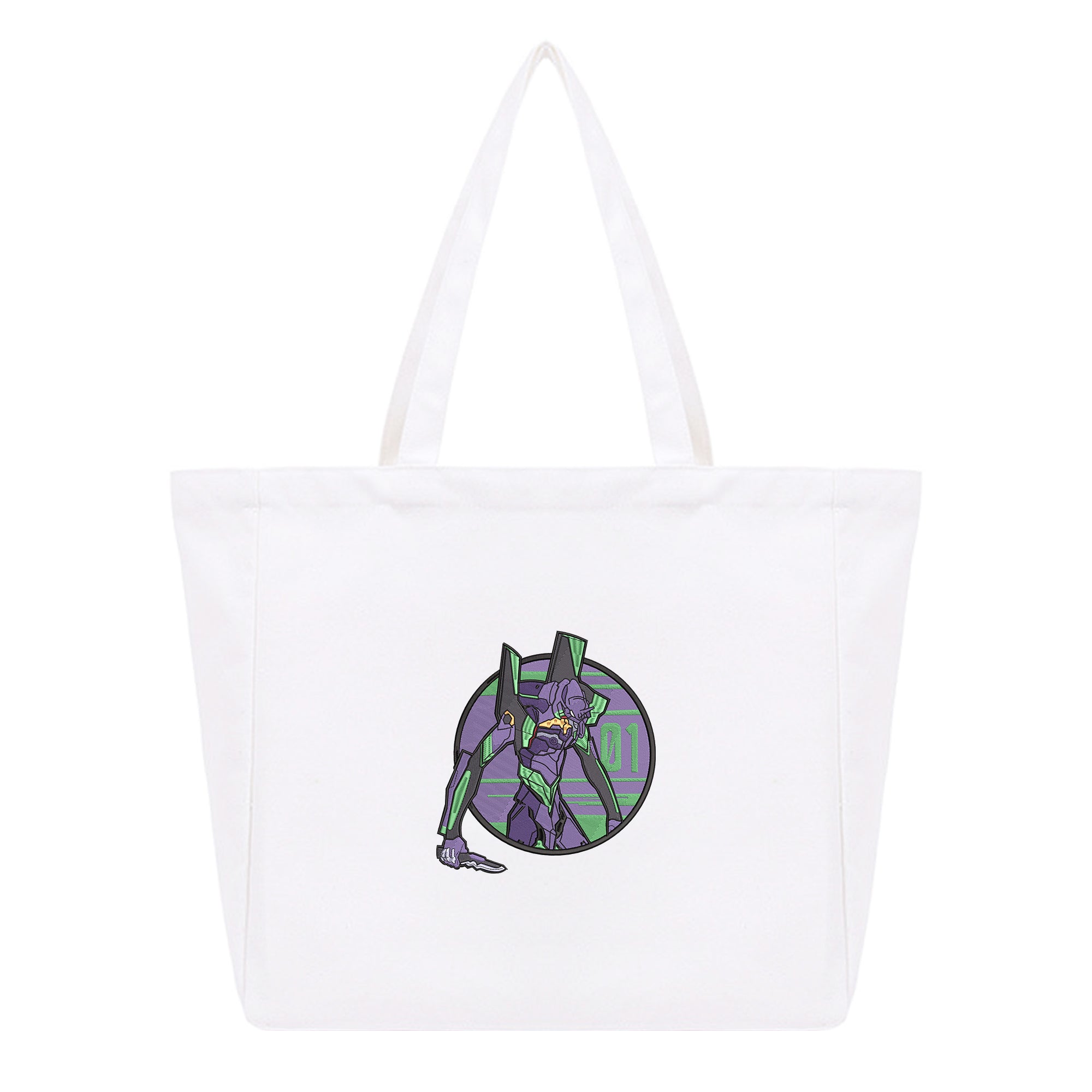Ikari Shinji EVA01  Embroidery Cotton Tote Bag