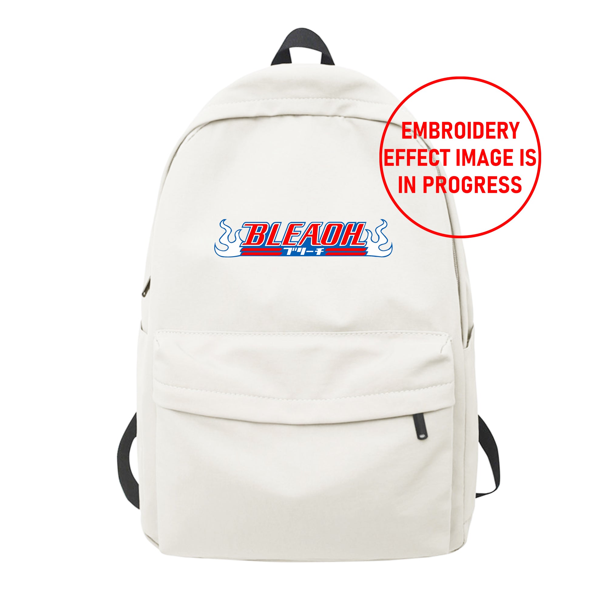 Personalized Anime Font Embroidered Backpack