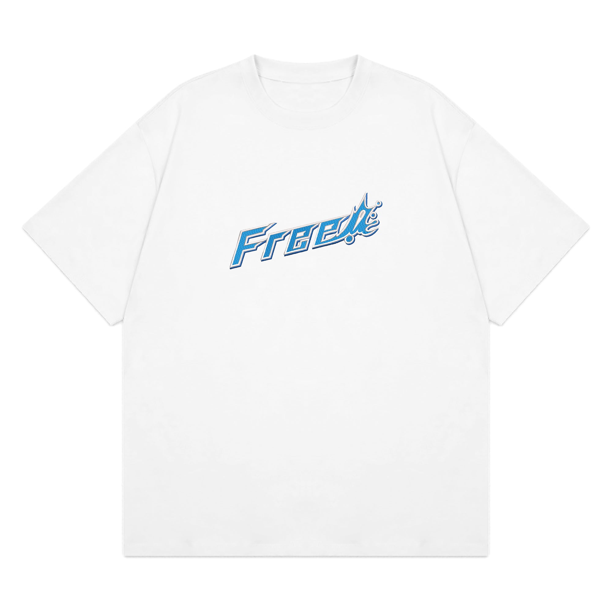 Personalized Anime Font Embroidered T-Shirt