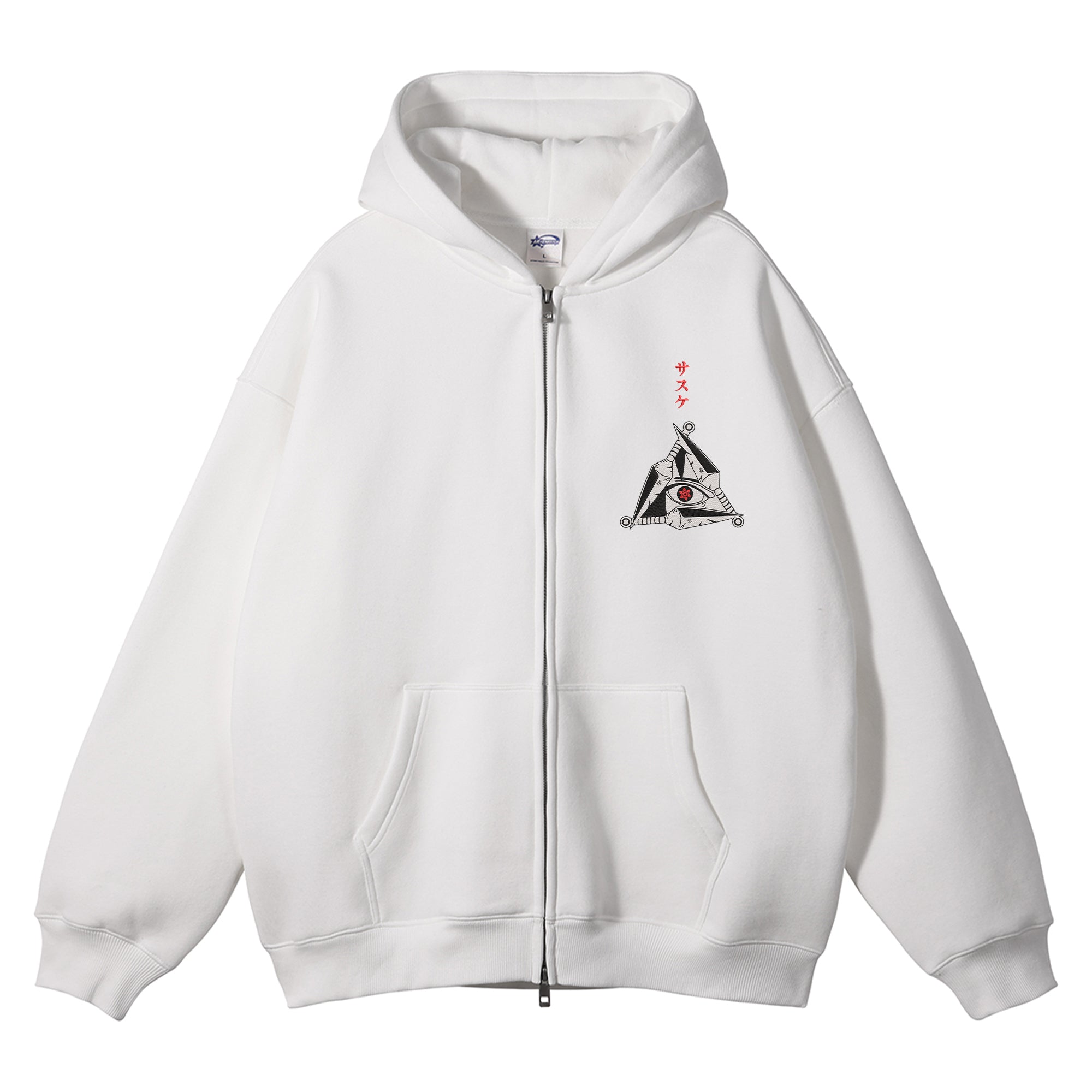 Naruto Embroidered Zip-Up Hoodie