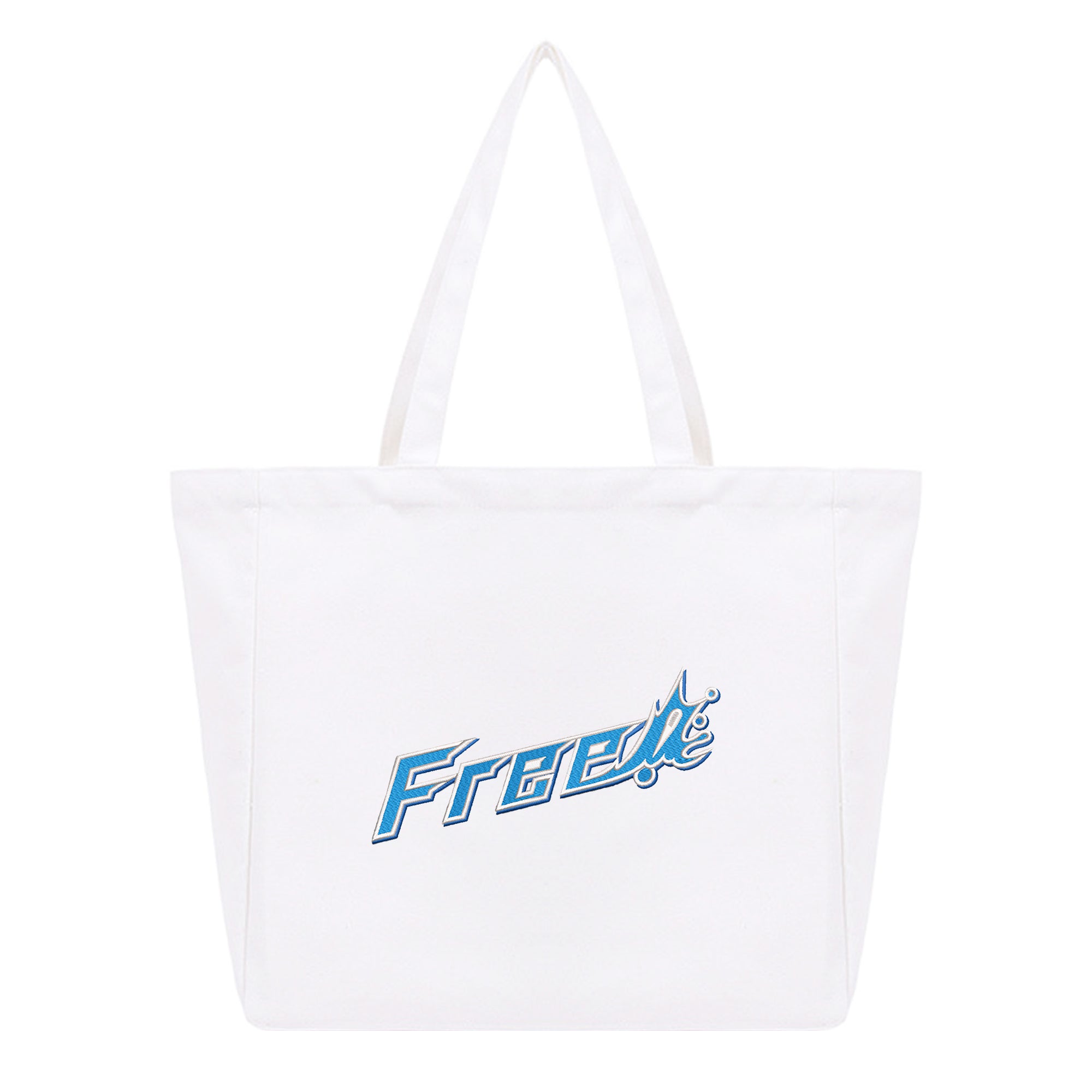 Personalized Anime Font Embroidered Cotton Tote Bag