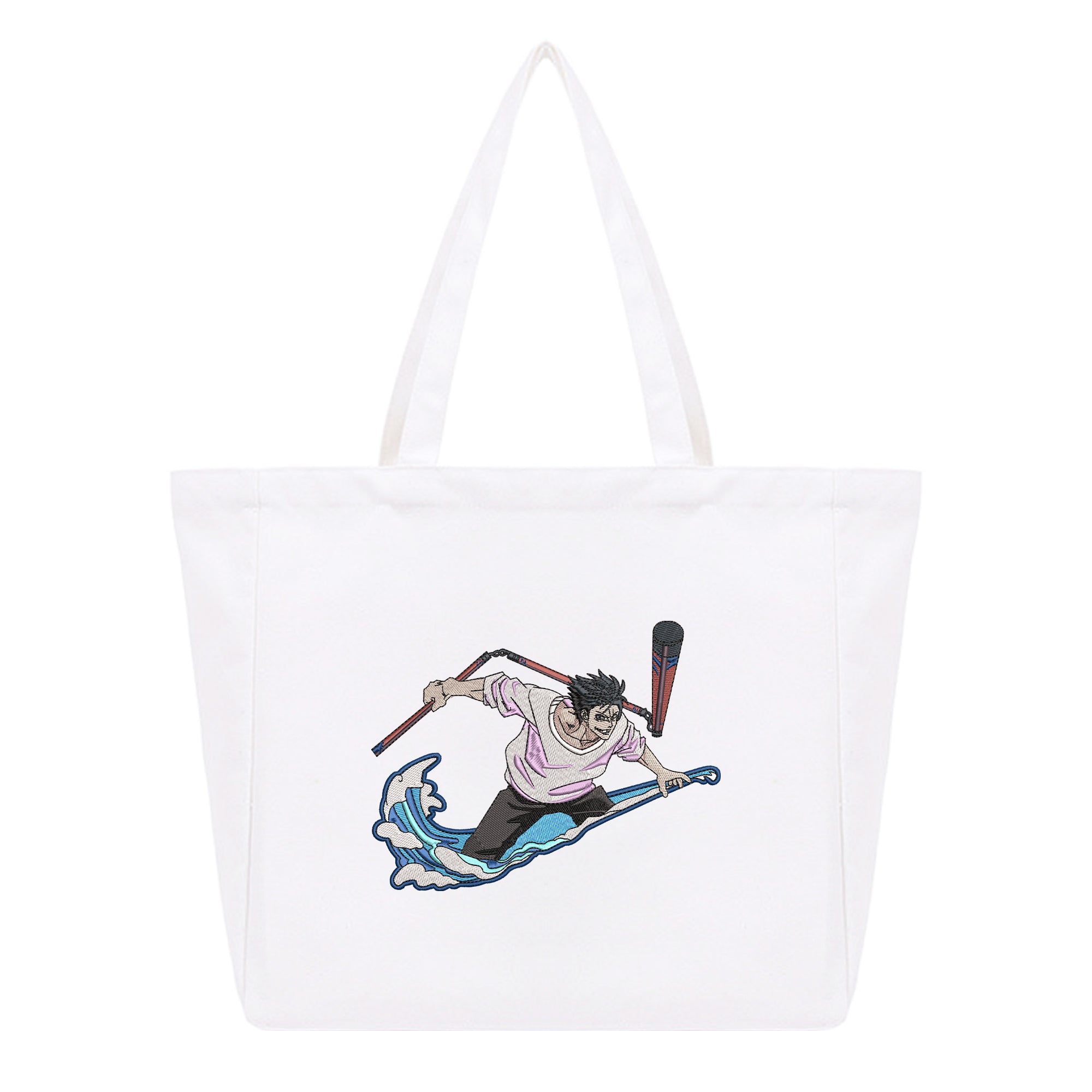 Fushiguro Toji Embroidery Cotton Tote Bag