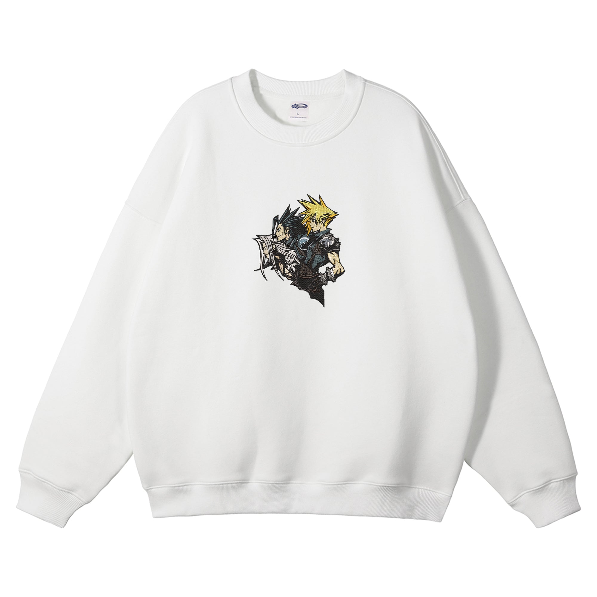 Cloud Zack Sephiroth Embroidered Crewneck Sweatshirt