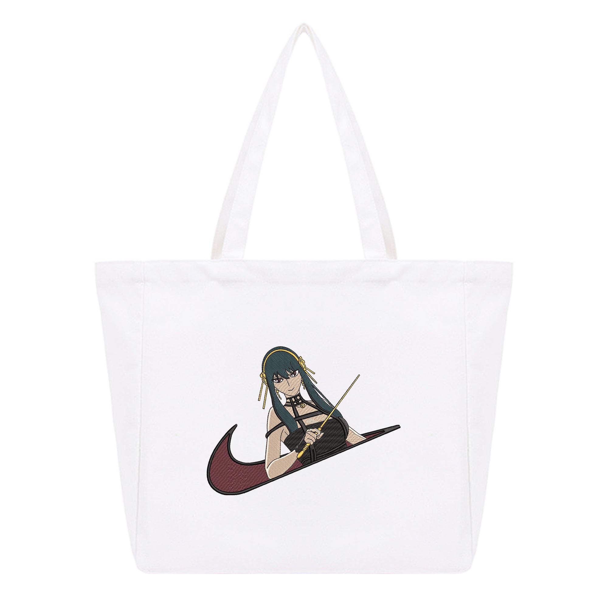 Yor Forger Embroidery Cotton Tote Bag