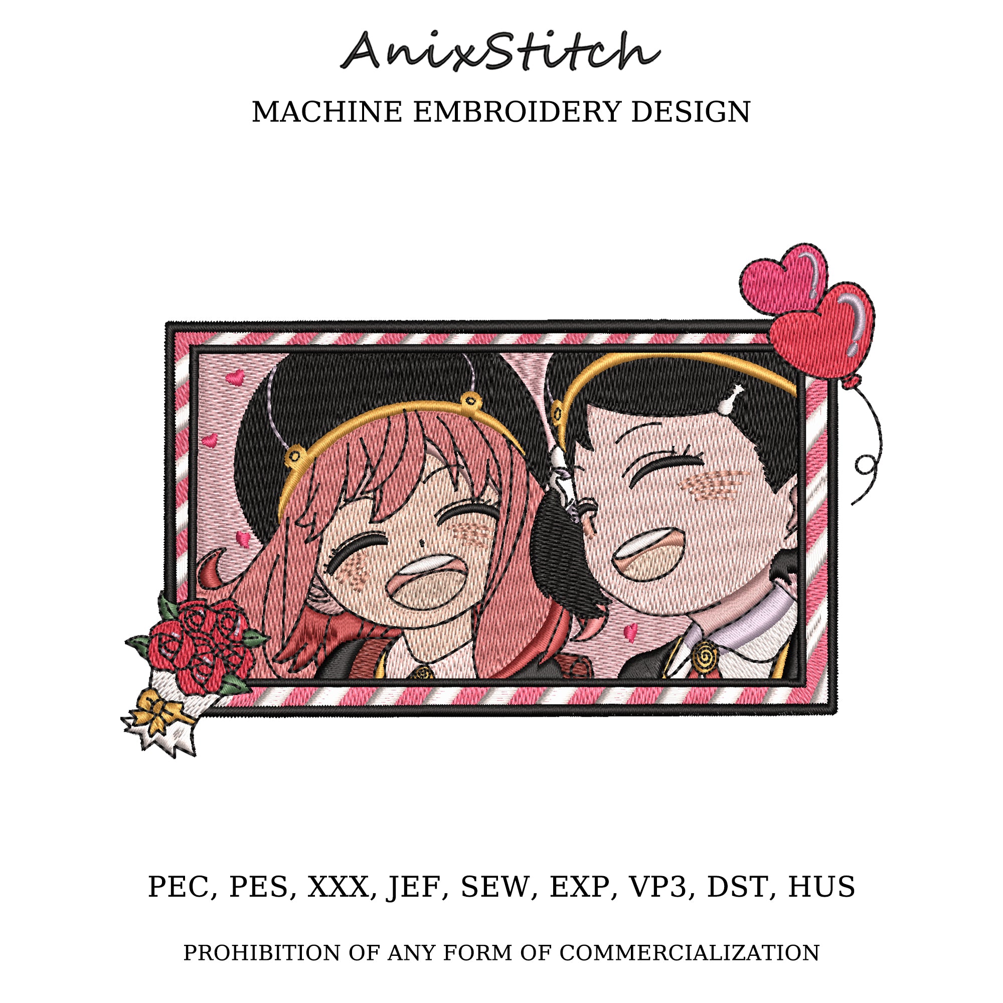 Anime Embroidery Design