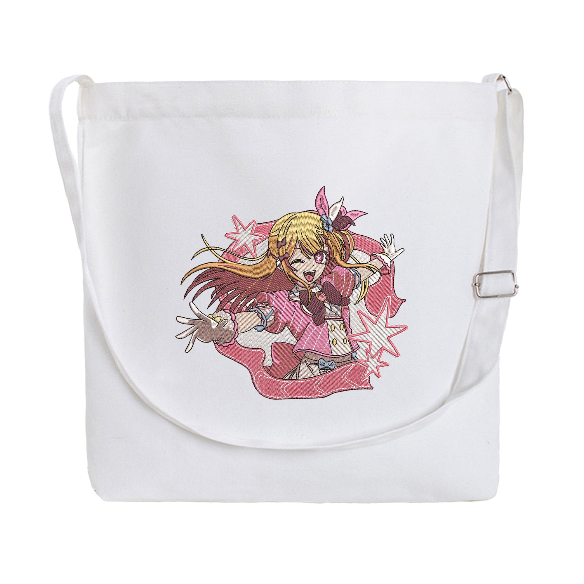 Hoshino Rubii Embroidery Cotton Crossbody Bag