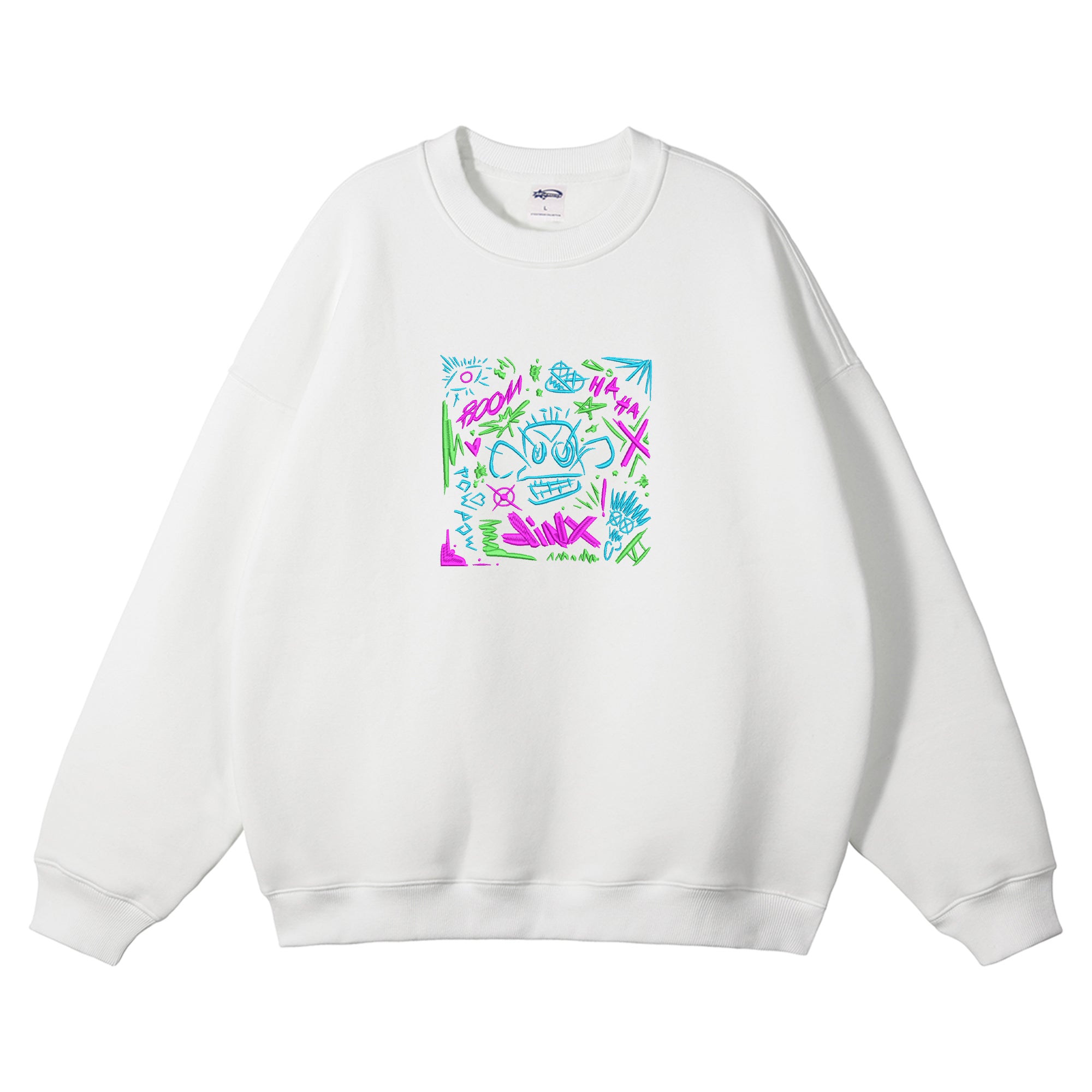 Jinx Embroidered Crewneck Sweatshirt