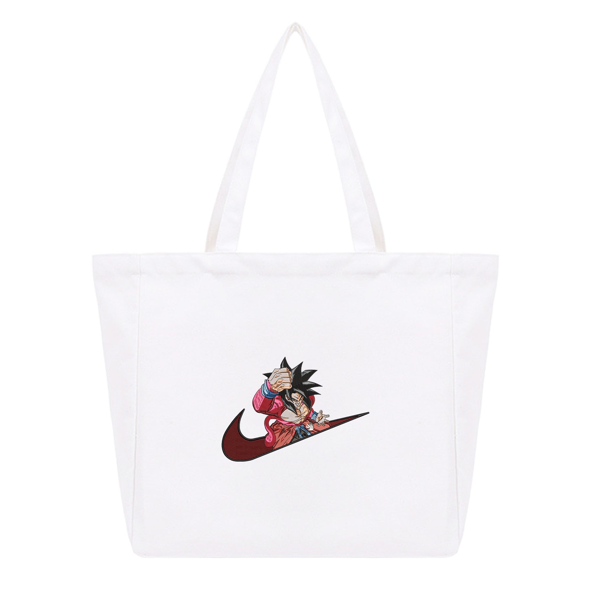 Son Goku Embroidery Cotton Tote Bag