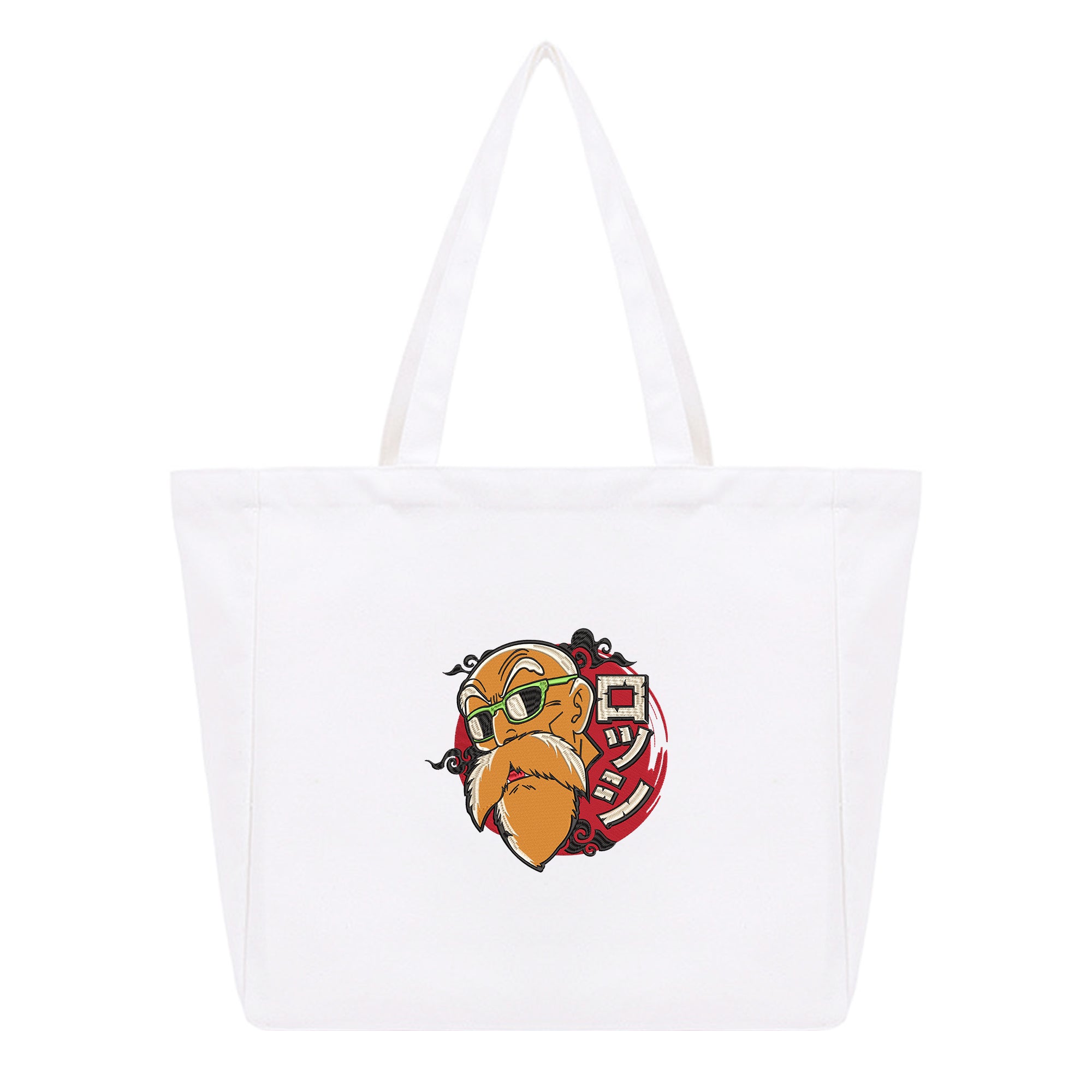 Master Roshi Embroidery Cotton Tote Bag