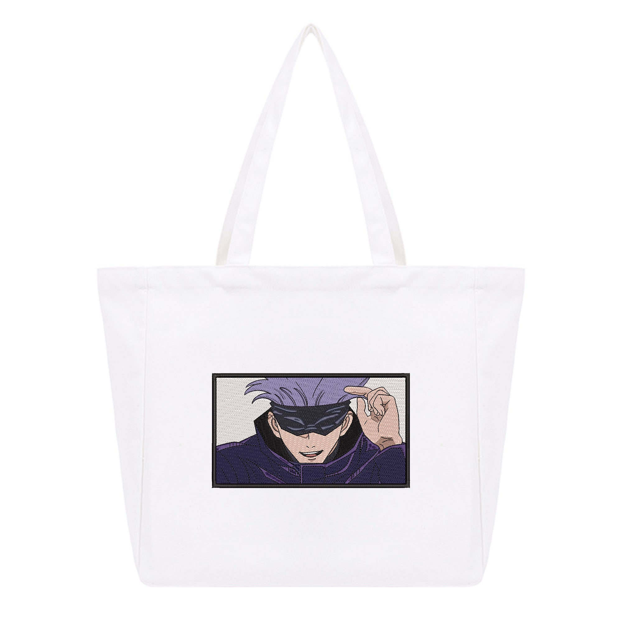 Gojo Satoru Embroidery Cotton Tote Bag