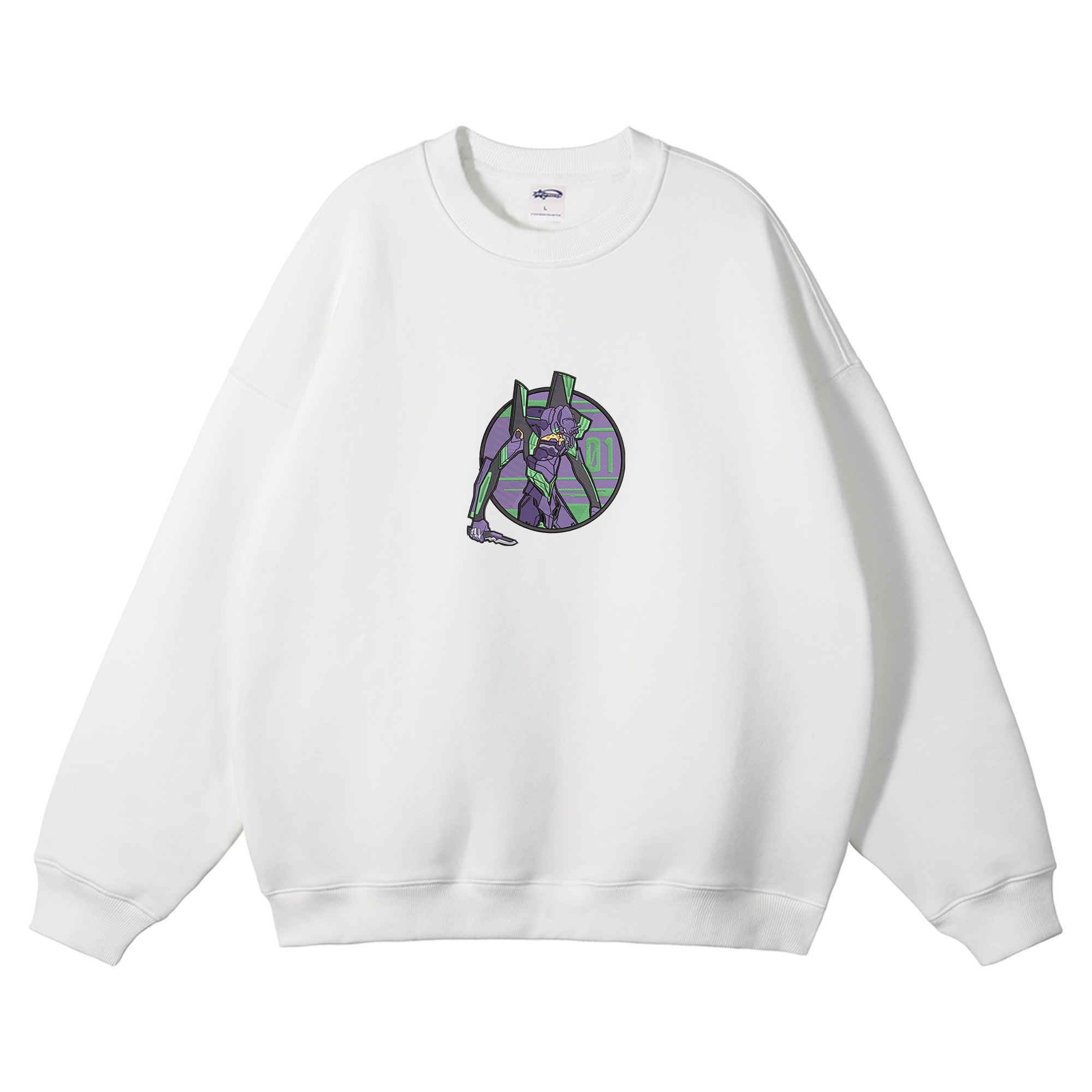 Ikari Shinji EVA01 Embroidered Crewneck Sweatshirt