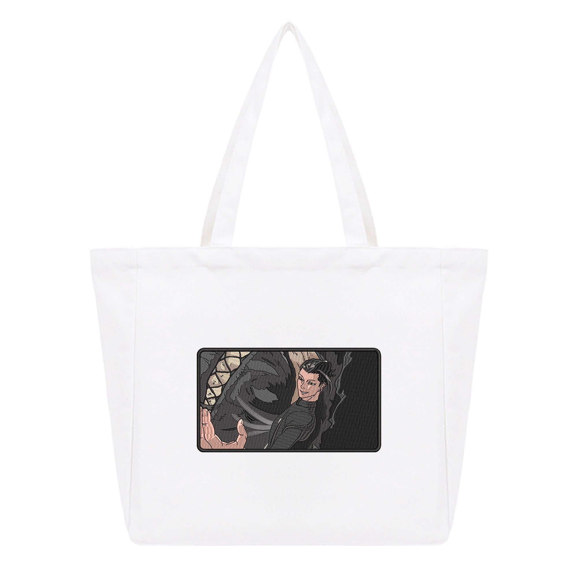 Geto Suguru Embroidery Cotton Tote Bag