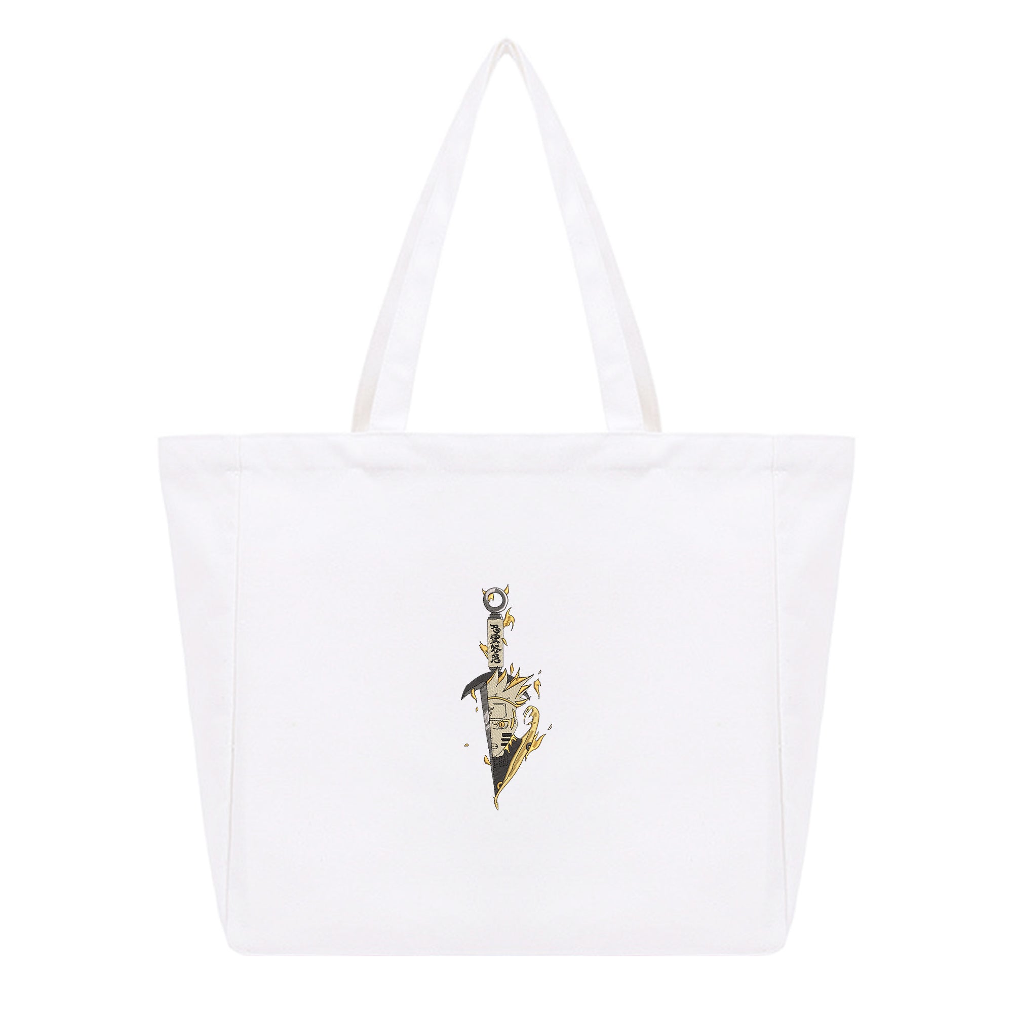 Naruto Embroidery Cotton Tote Bag