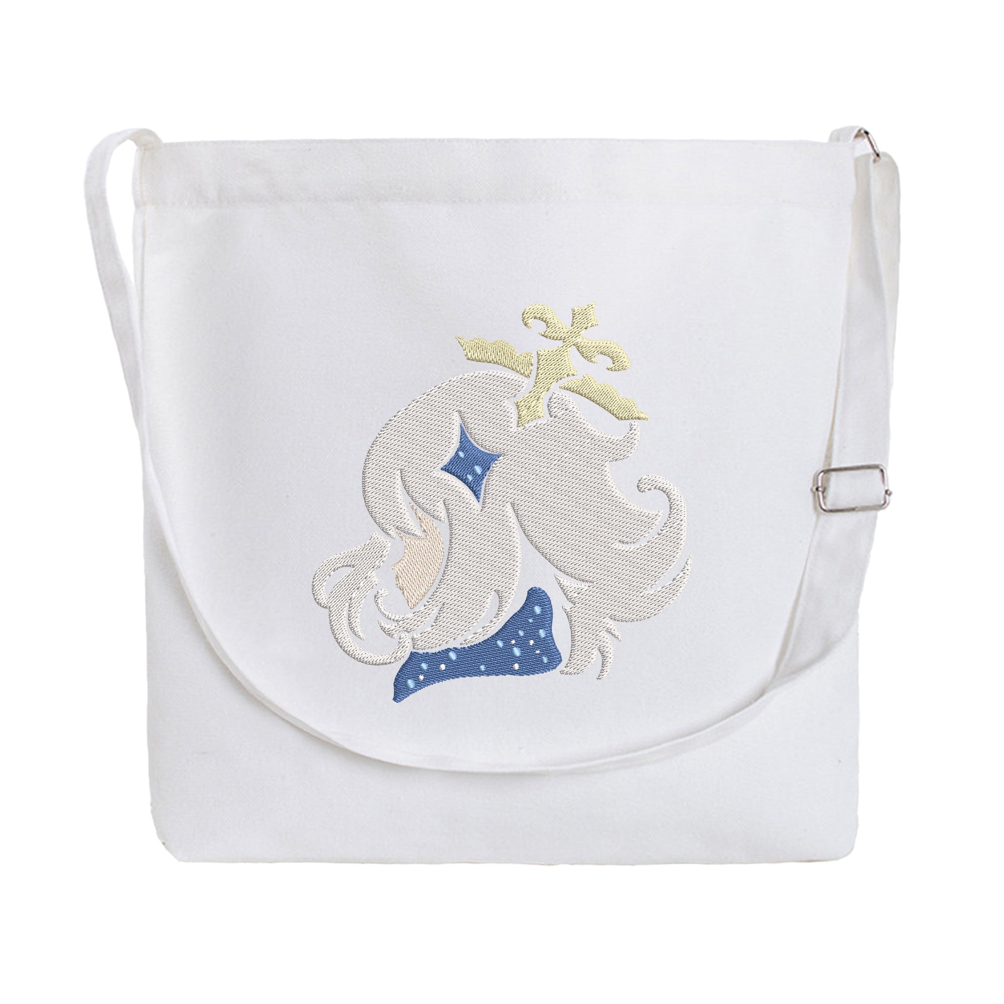 Paimon Embroidery Cotton Crossbody Bag