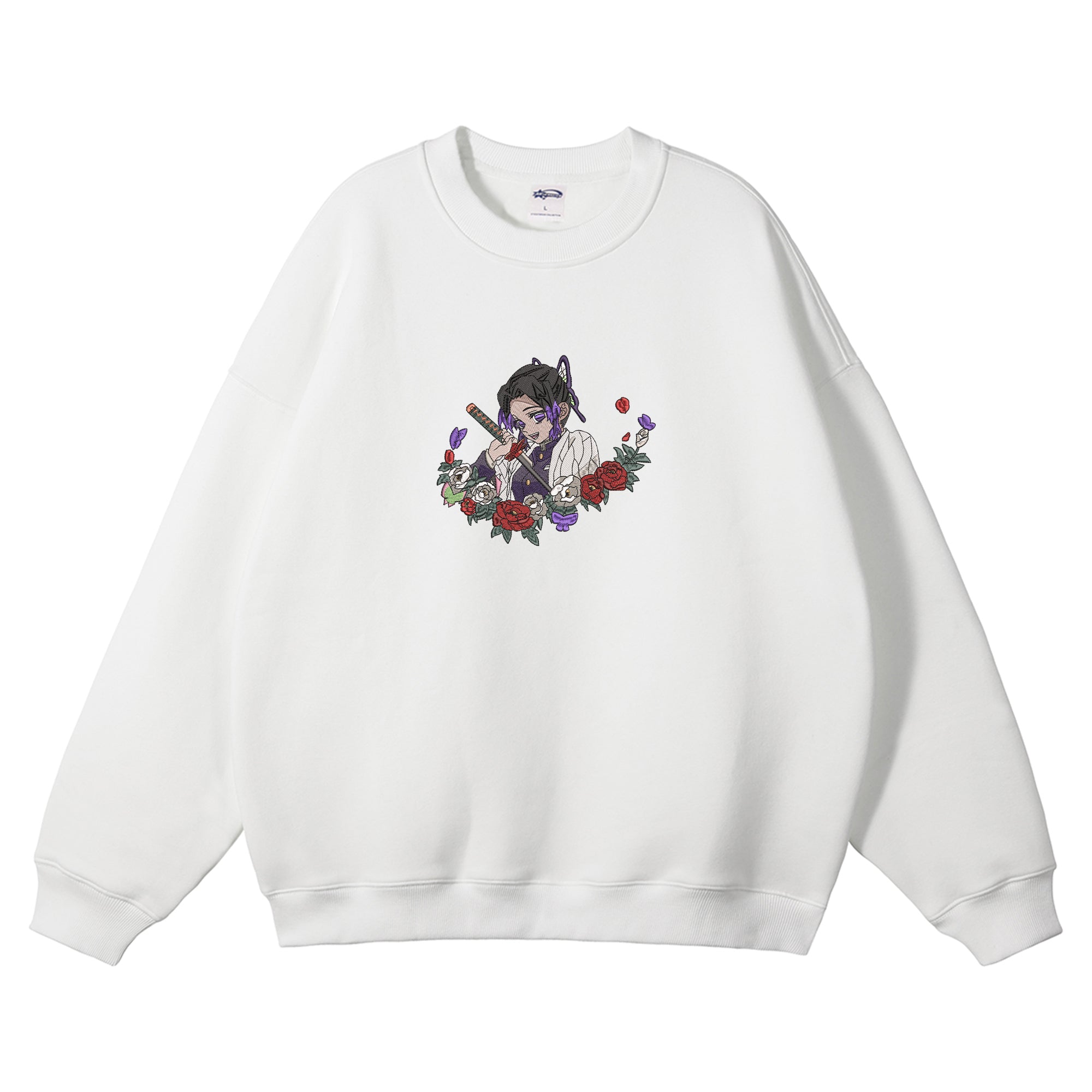 Kochou Shinobu Embroidered Crewneck Sweatshirt