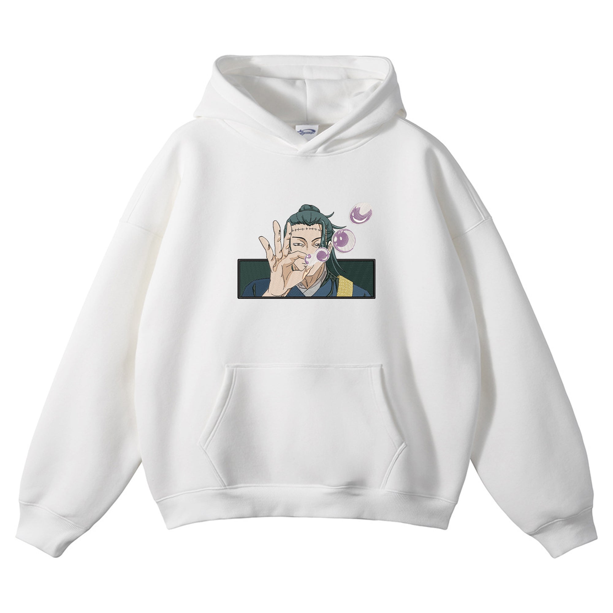 Kenjaku Geto Suguru Embroidered Hoodie