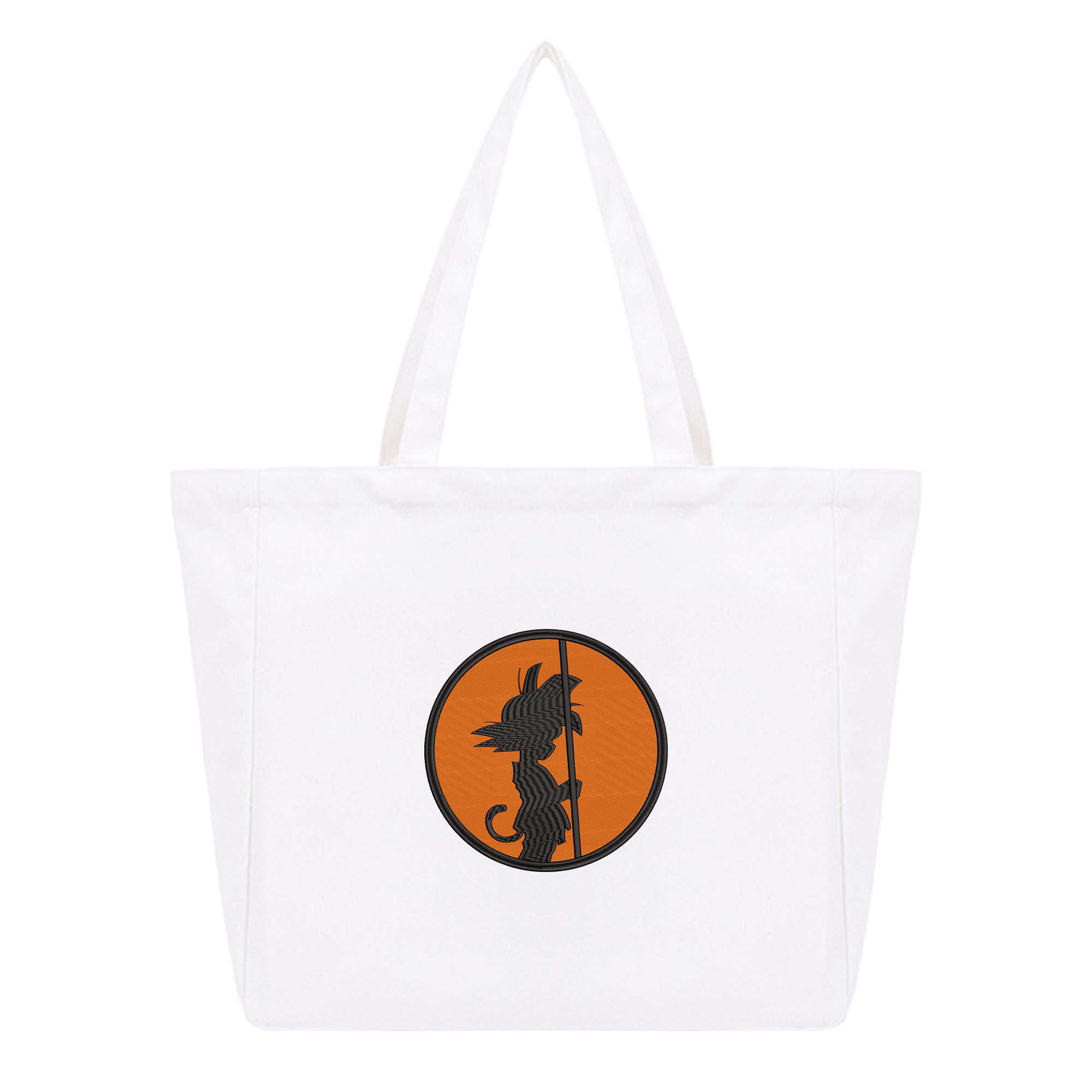 Son Goku Embroidery Cotton Tote Bag