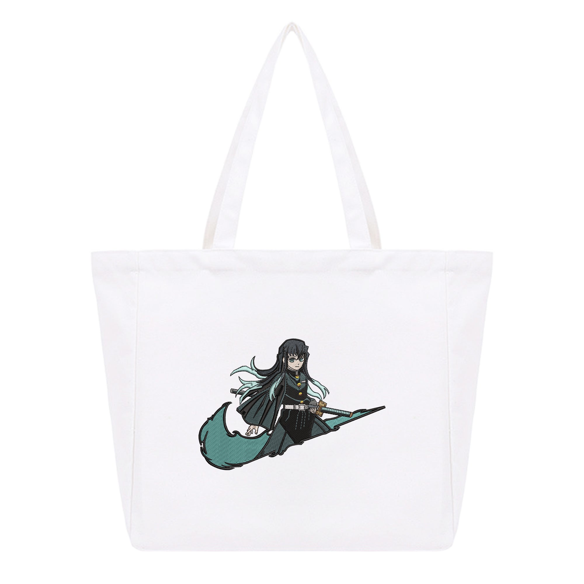 Tokitou Muichirou Embroidery Cotton Tote Bag