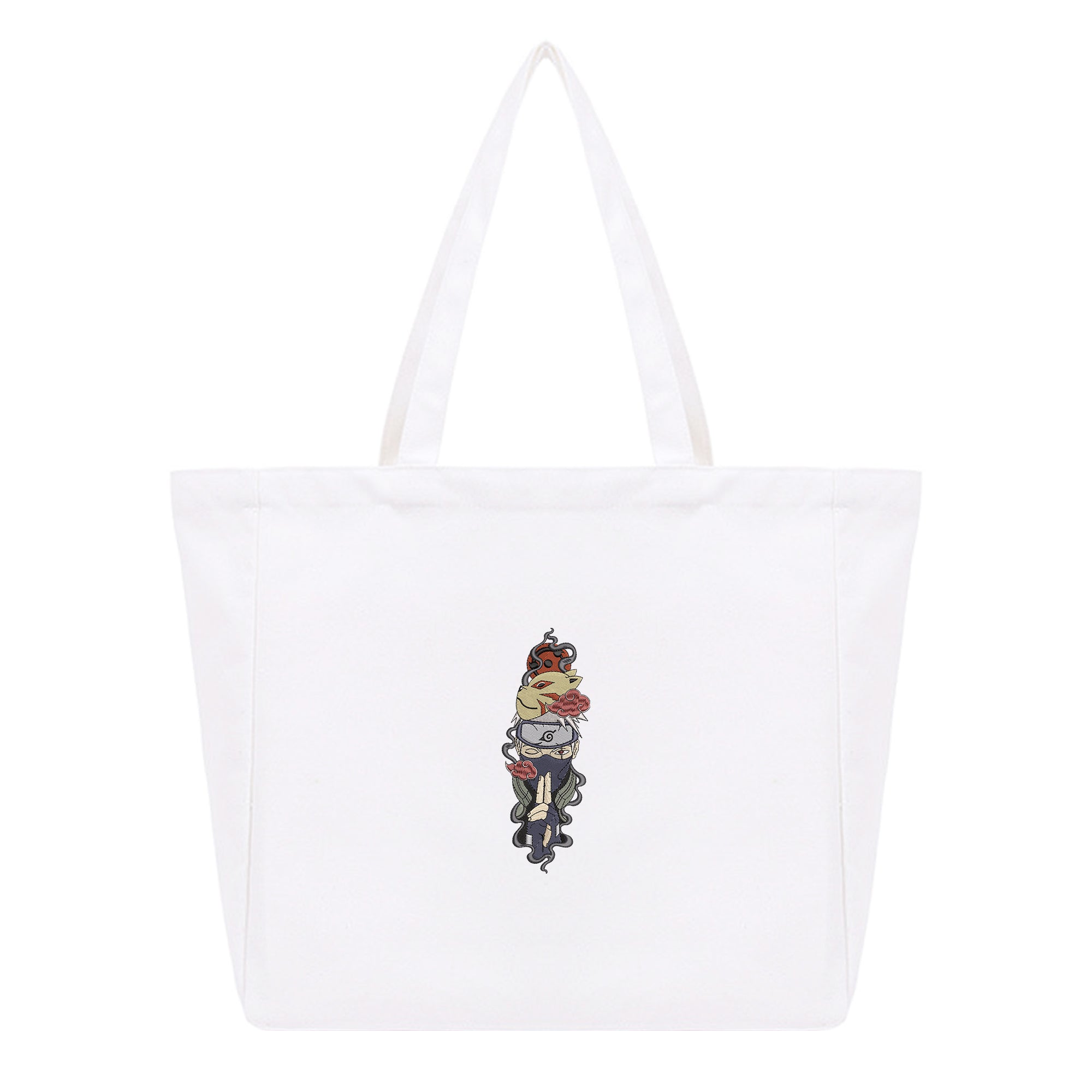 Naruto Embroidery Cotton Tote Bag