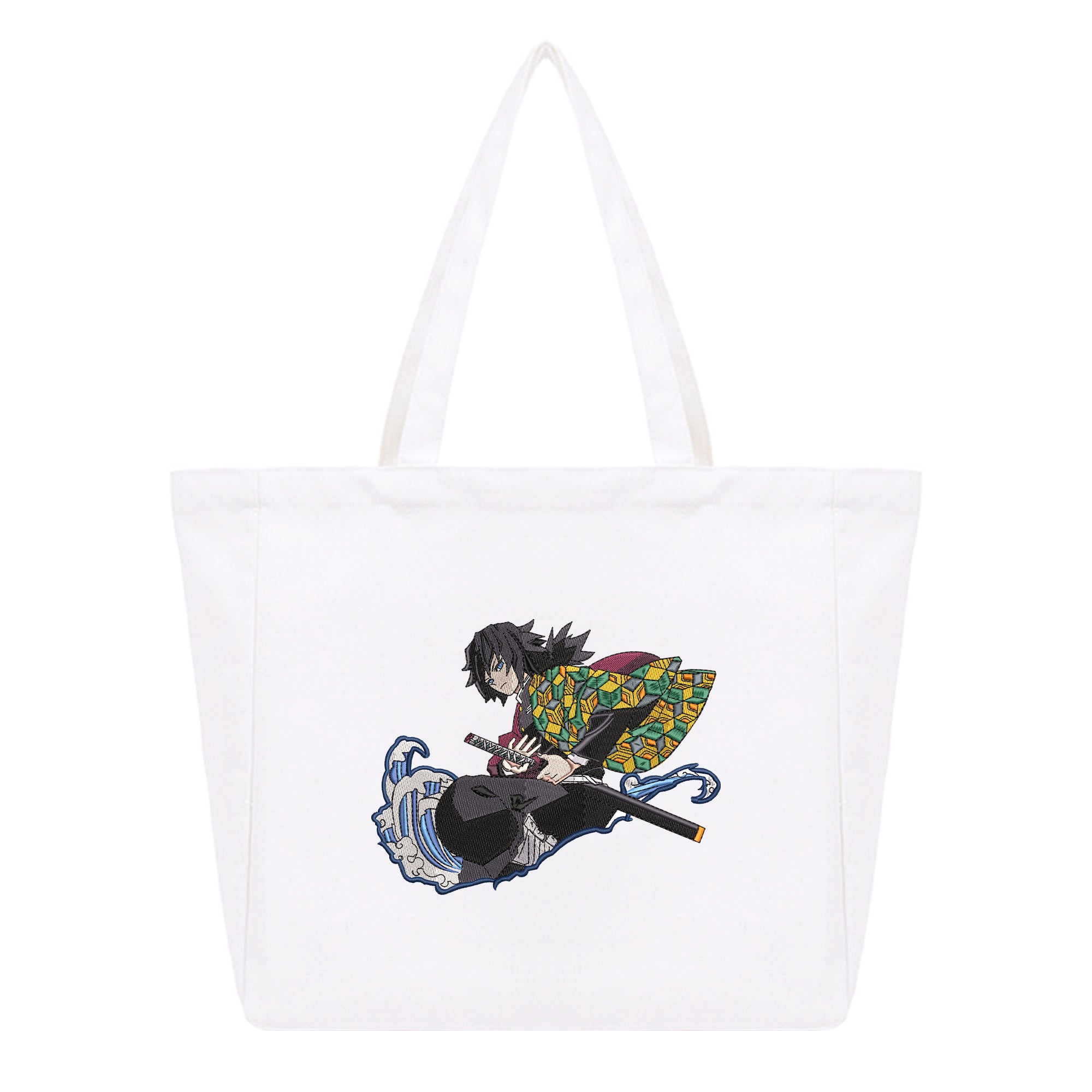 Tomioka Giyuu Embroidery Cotton Tote Bag