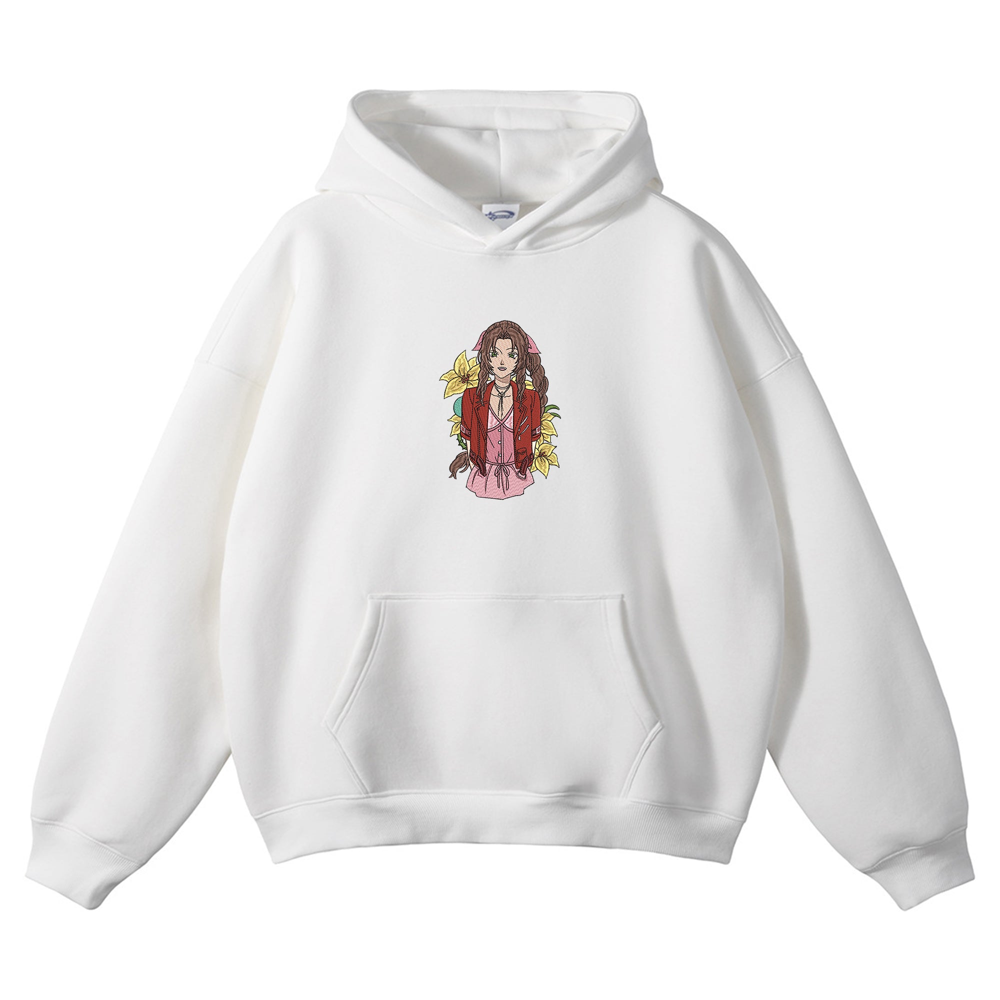 Aerith Gainsborough Embroidered Hoodie