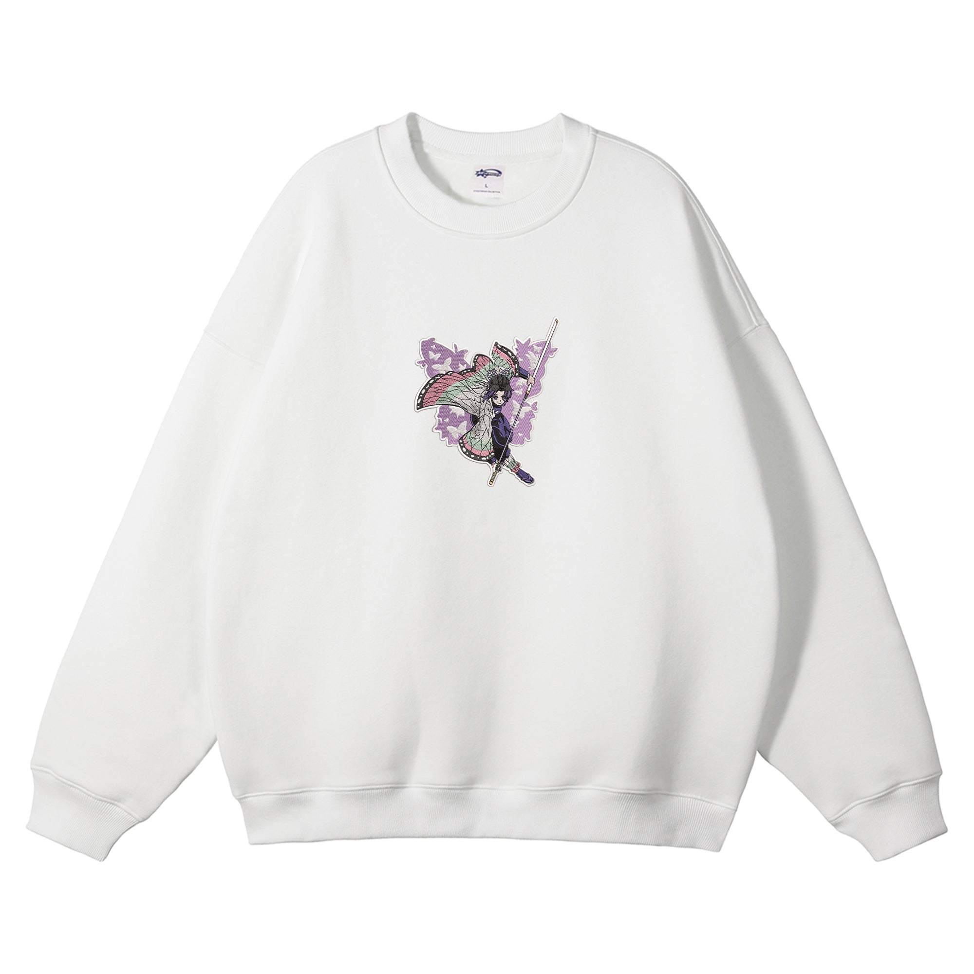 Kochou Shinobu Embroidered Crewneck Sweatshirt