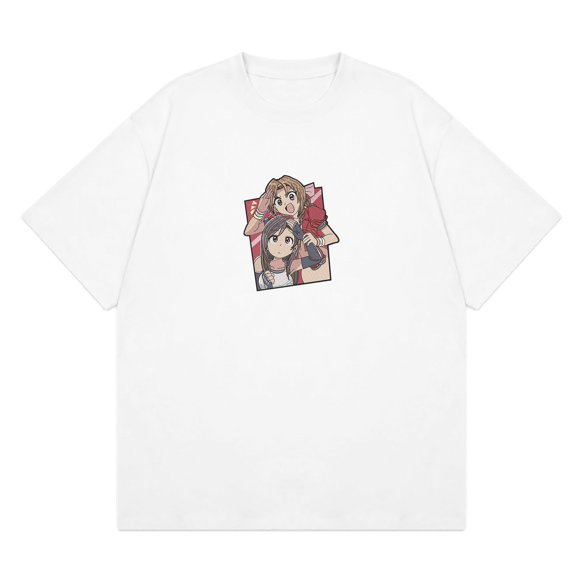 Aerith Tifa Embroidered T-Shirt