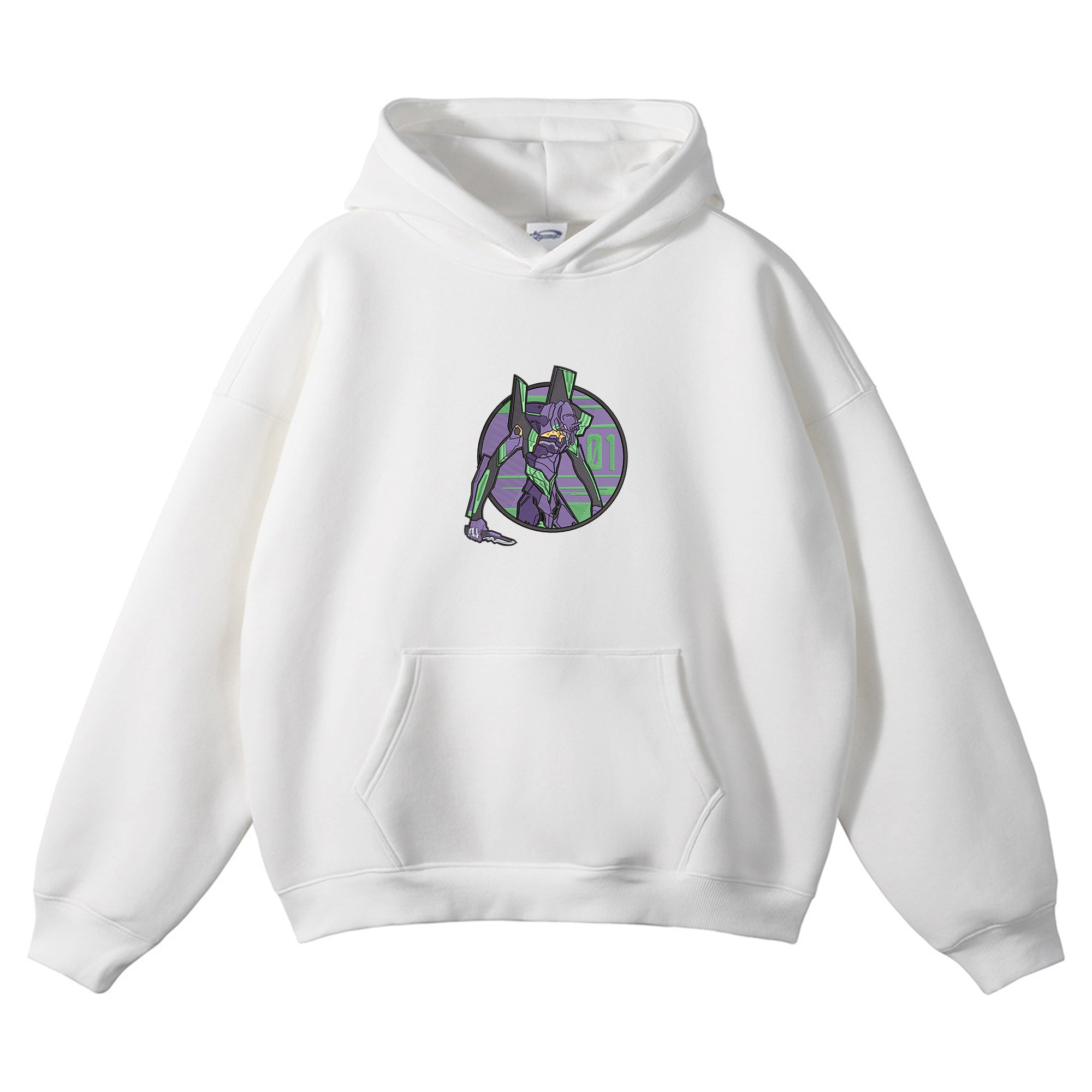 Ikari Shinji EVA01 Embroidered Hoodie