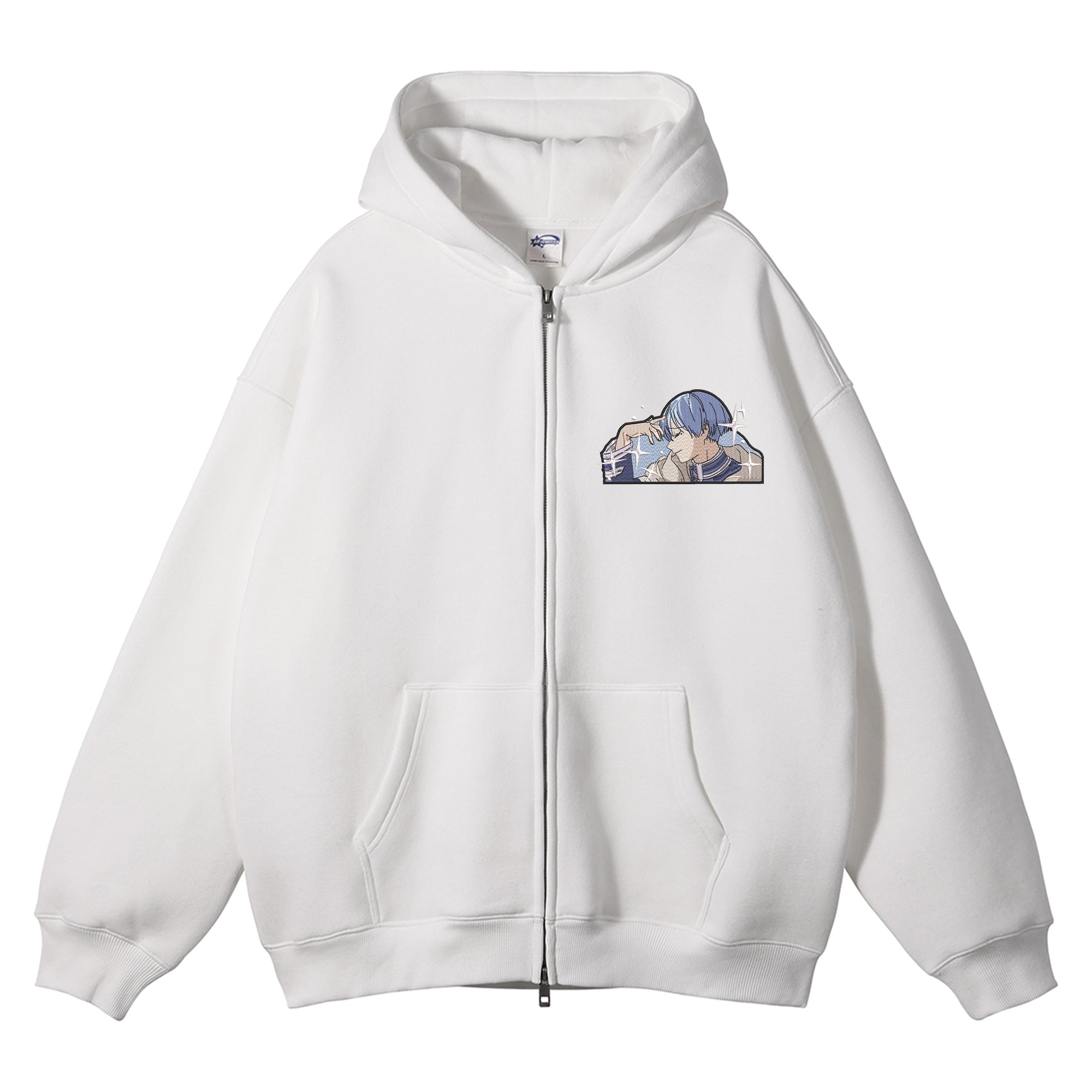 Himmel Embroidered Zip-Up Hoodie