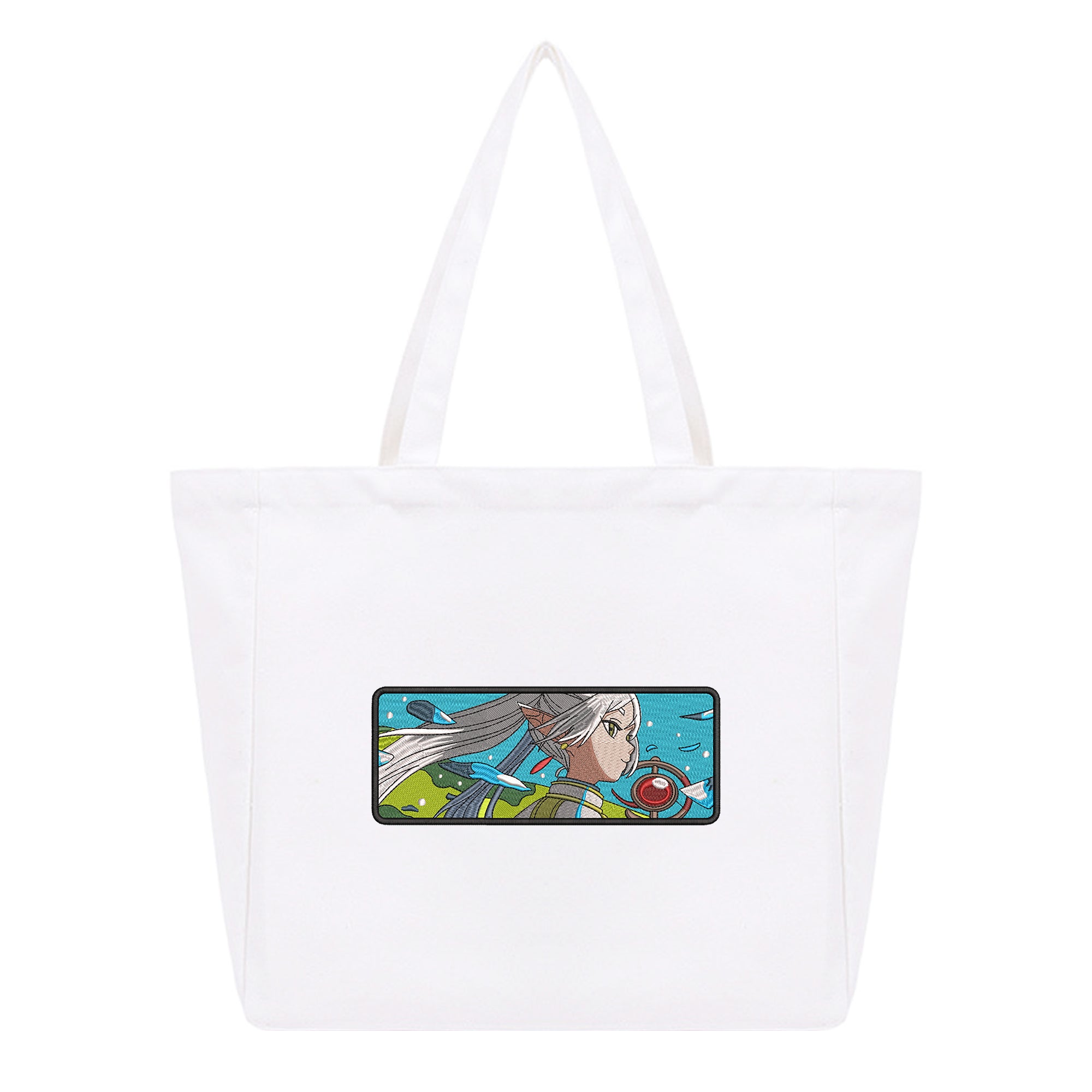 Frieren Embroidery Cotton Tote Bag