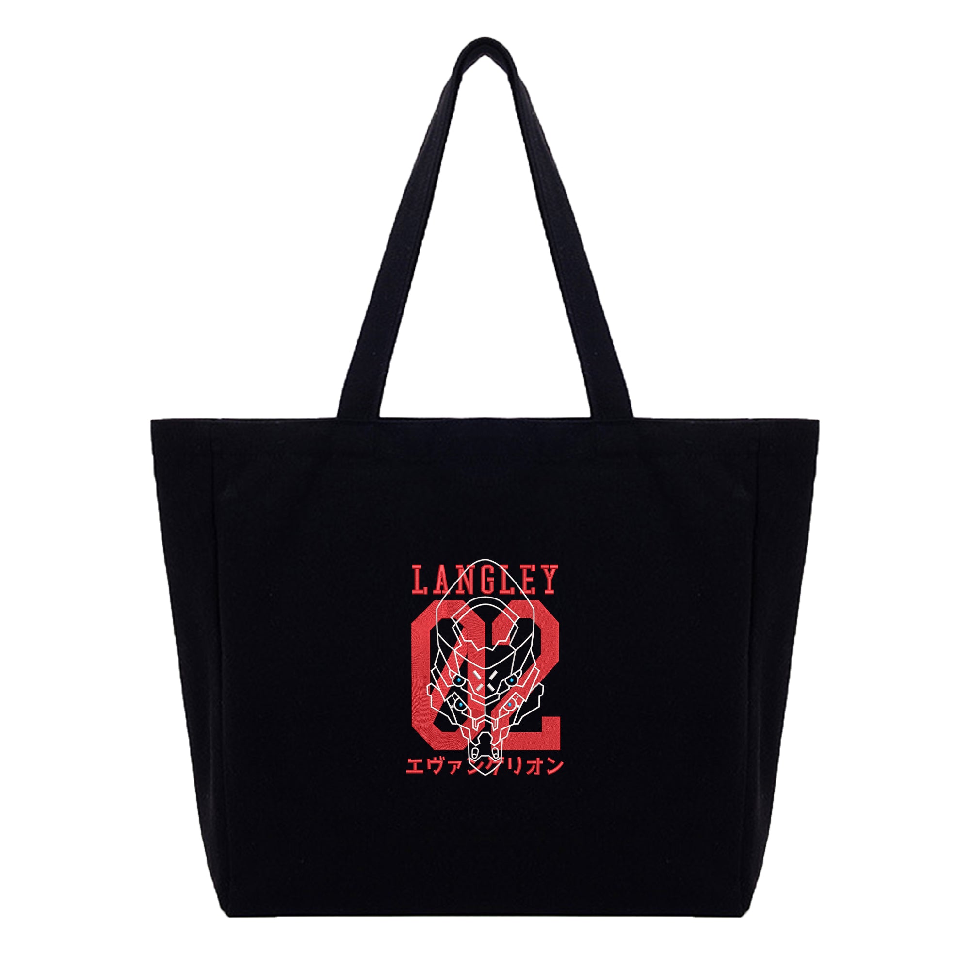 Asuka EVA02 Embroidery Cotton Tote Bag