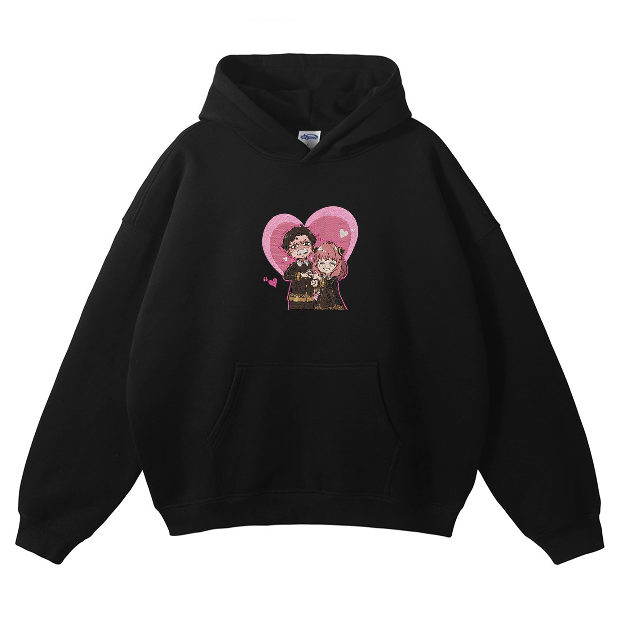Anya Forger Damian Desmond Embroidered Hoodie