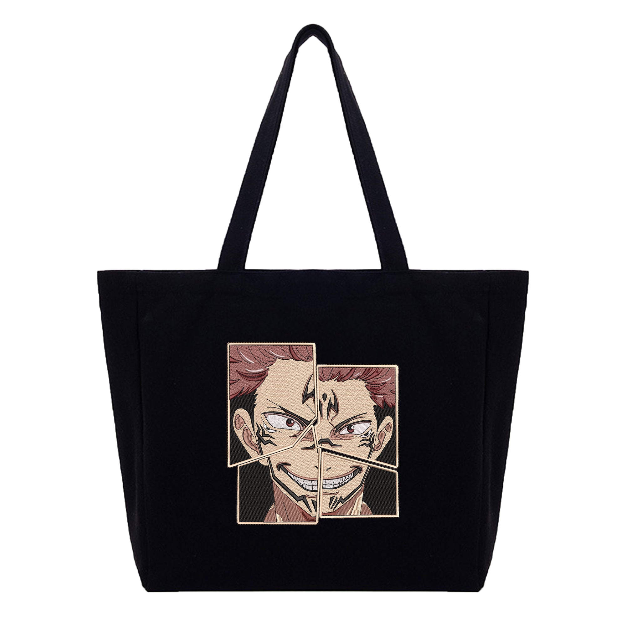 Ryomen Sukuna Embroidery Cotton Tote Bag