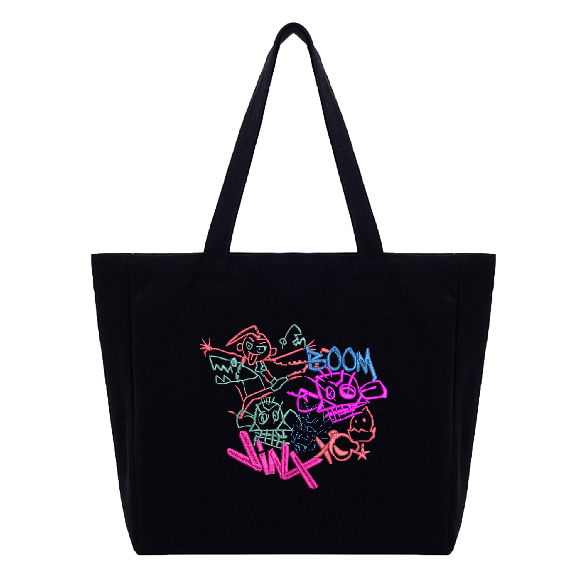 Jinx Embroidery Cotton Tote Bag
